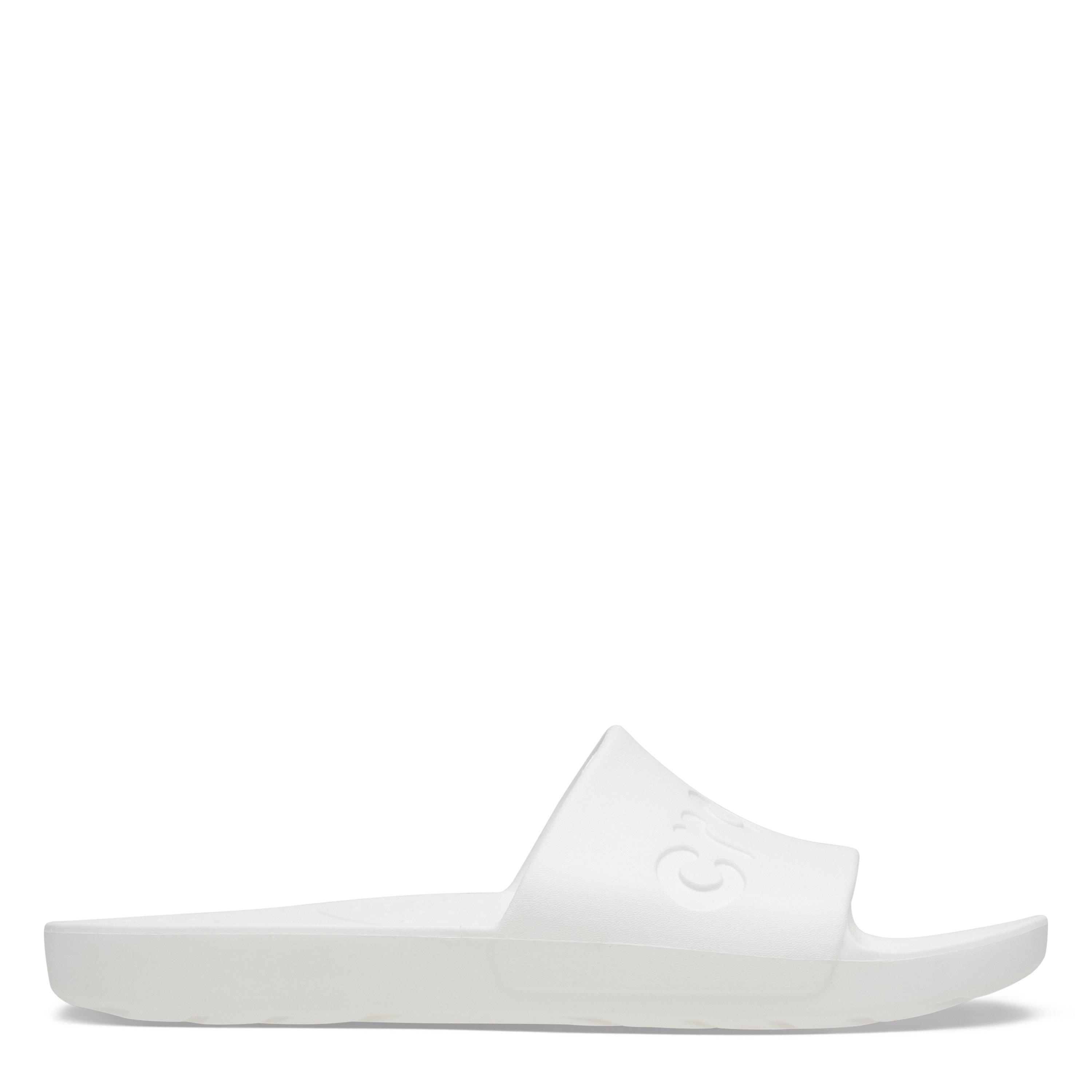 Blanc - Crocs - Unisex Adults Logo Sliders - 6
