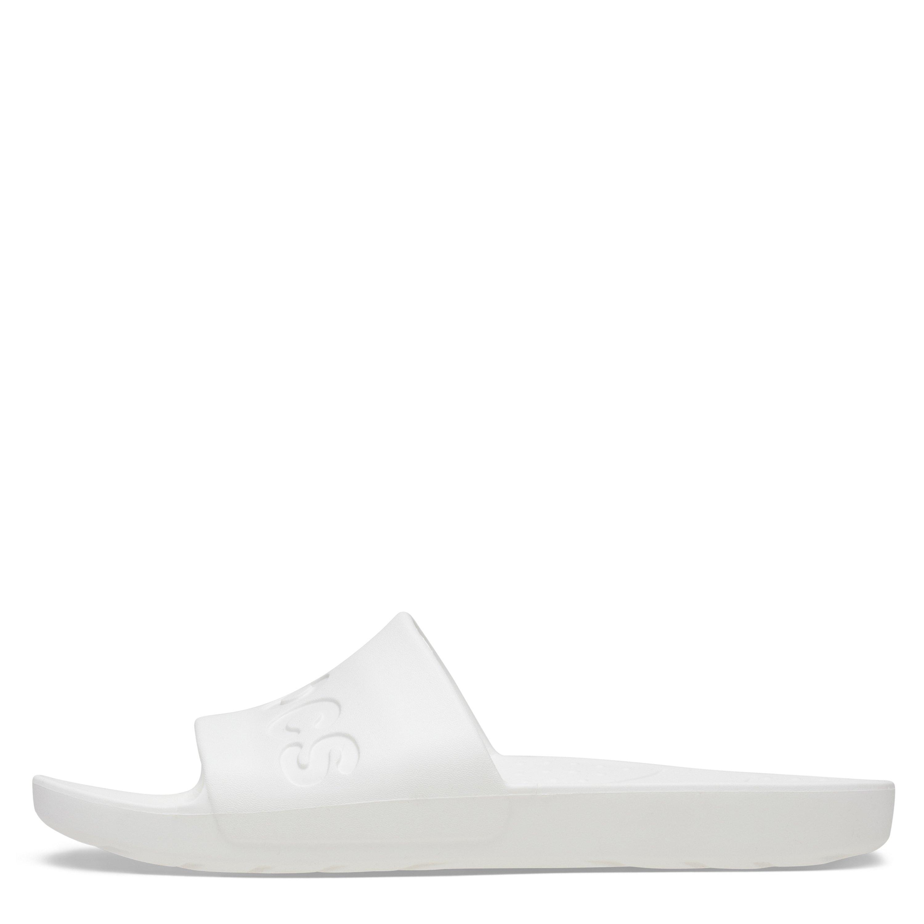 Blanc - Crocs - Unisex Adults Logo Sliders - 7