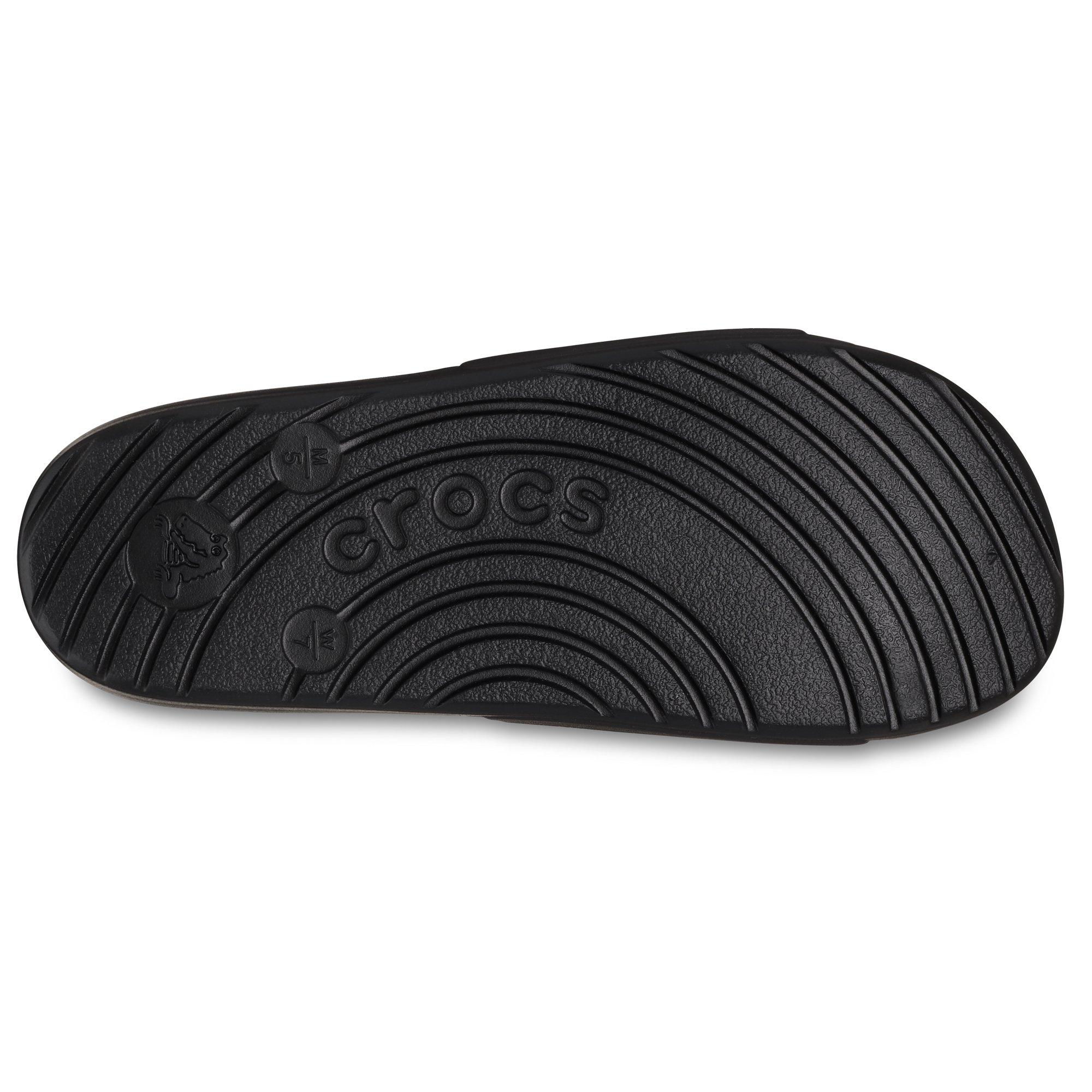 Black - Crocs - Unisex Adults Logo Sliders - 3