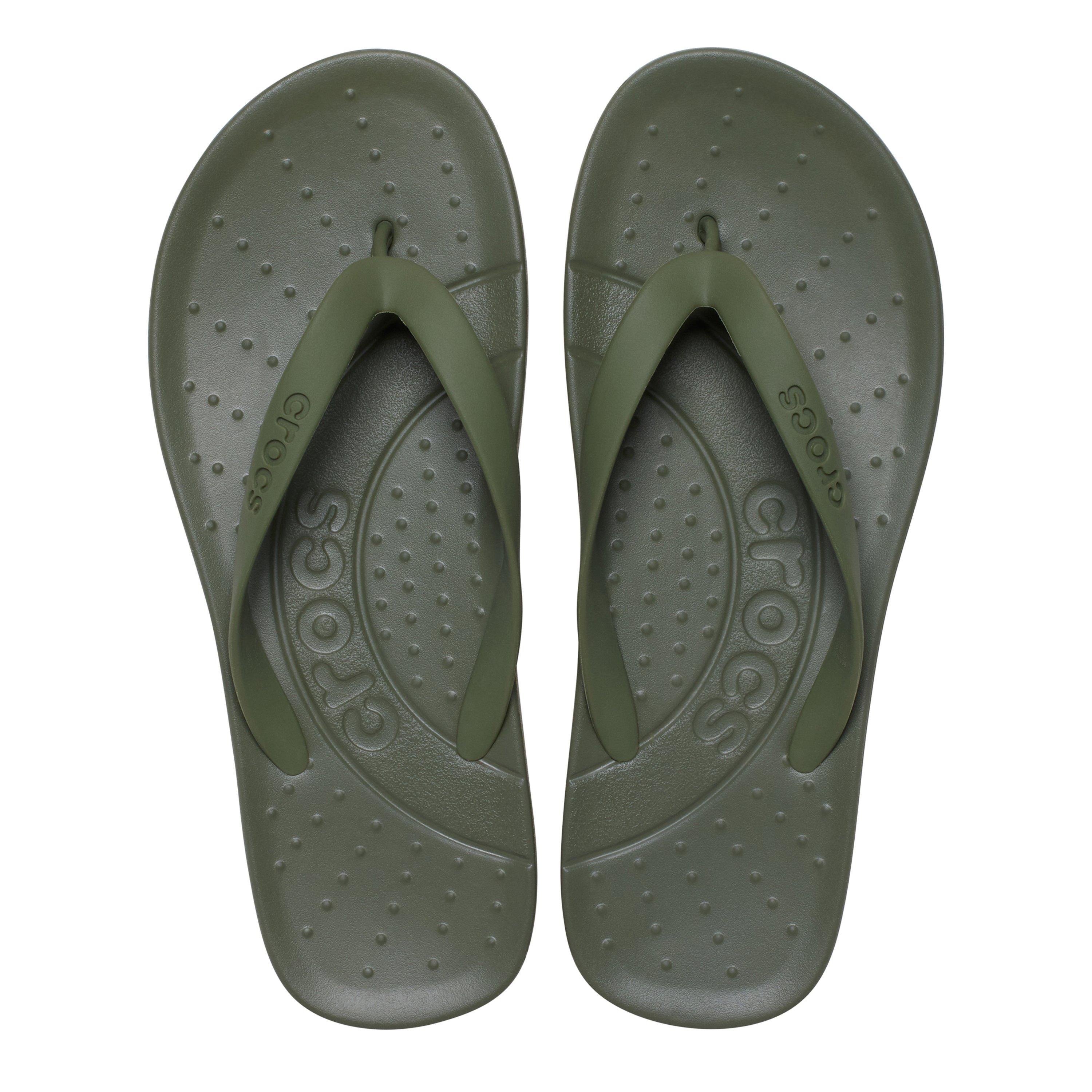Army Green - Crocs - Flip Flops Adults - 4