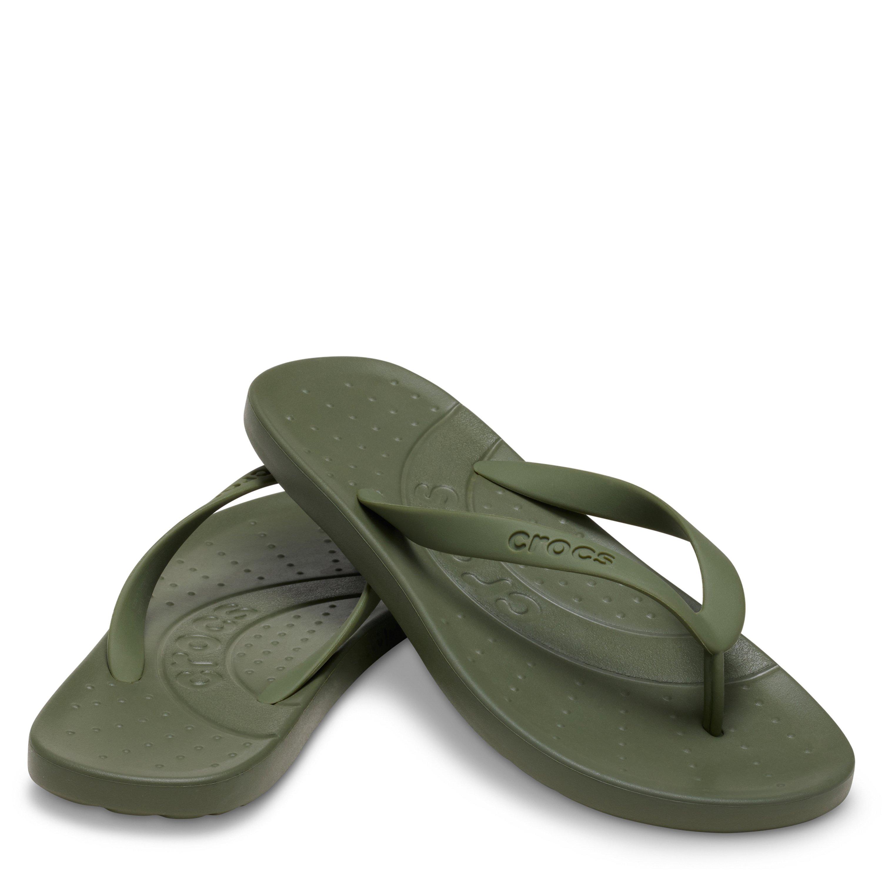 Army Green - Crocs - Flip Flops Adults - 5