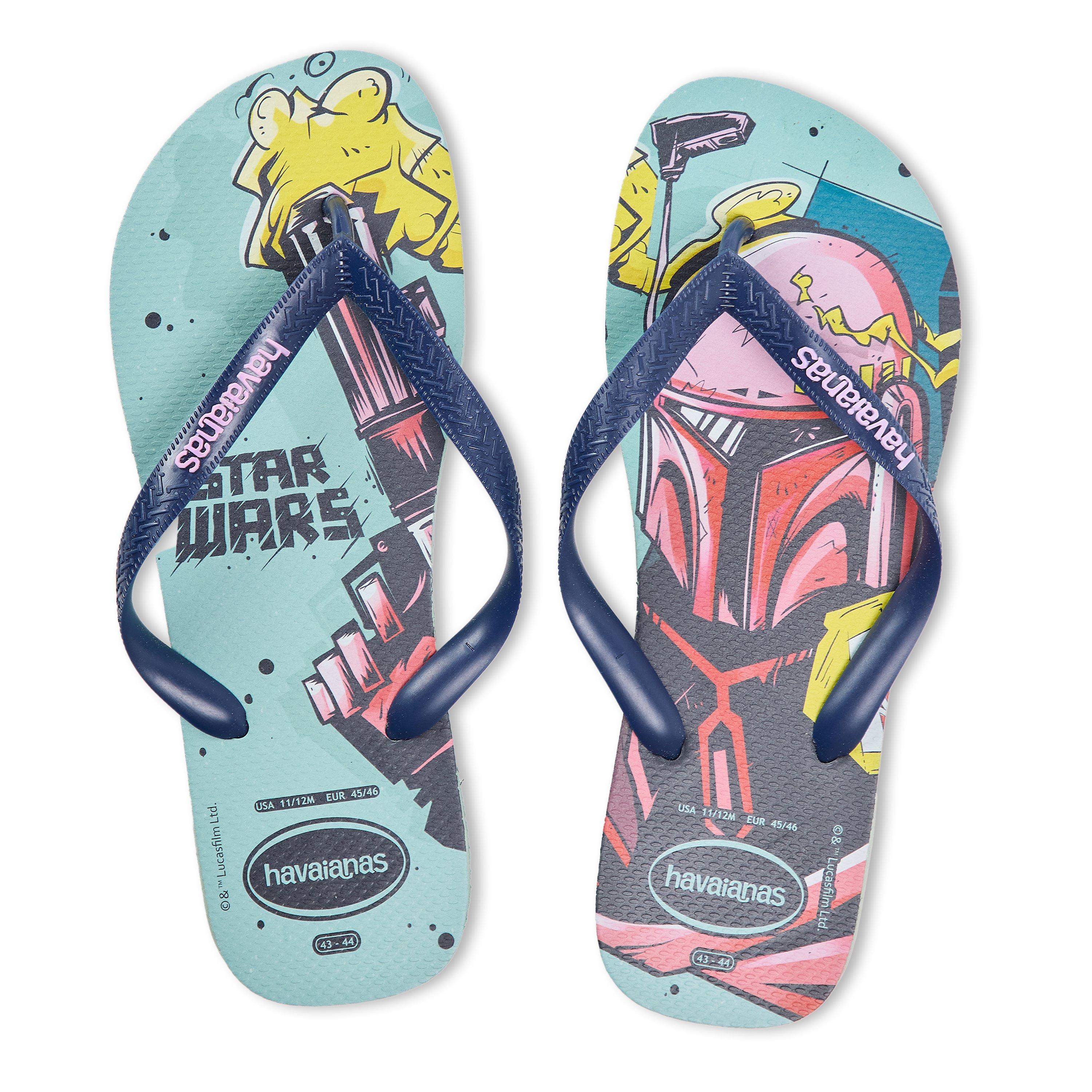 Clay/Navy Blue - Havaianas - Hav. Star Wars Clay/Navy Blue 43/44 Flip Flops Mens - 4