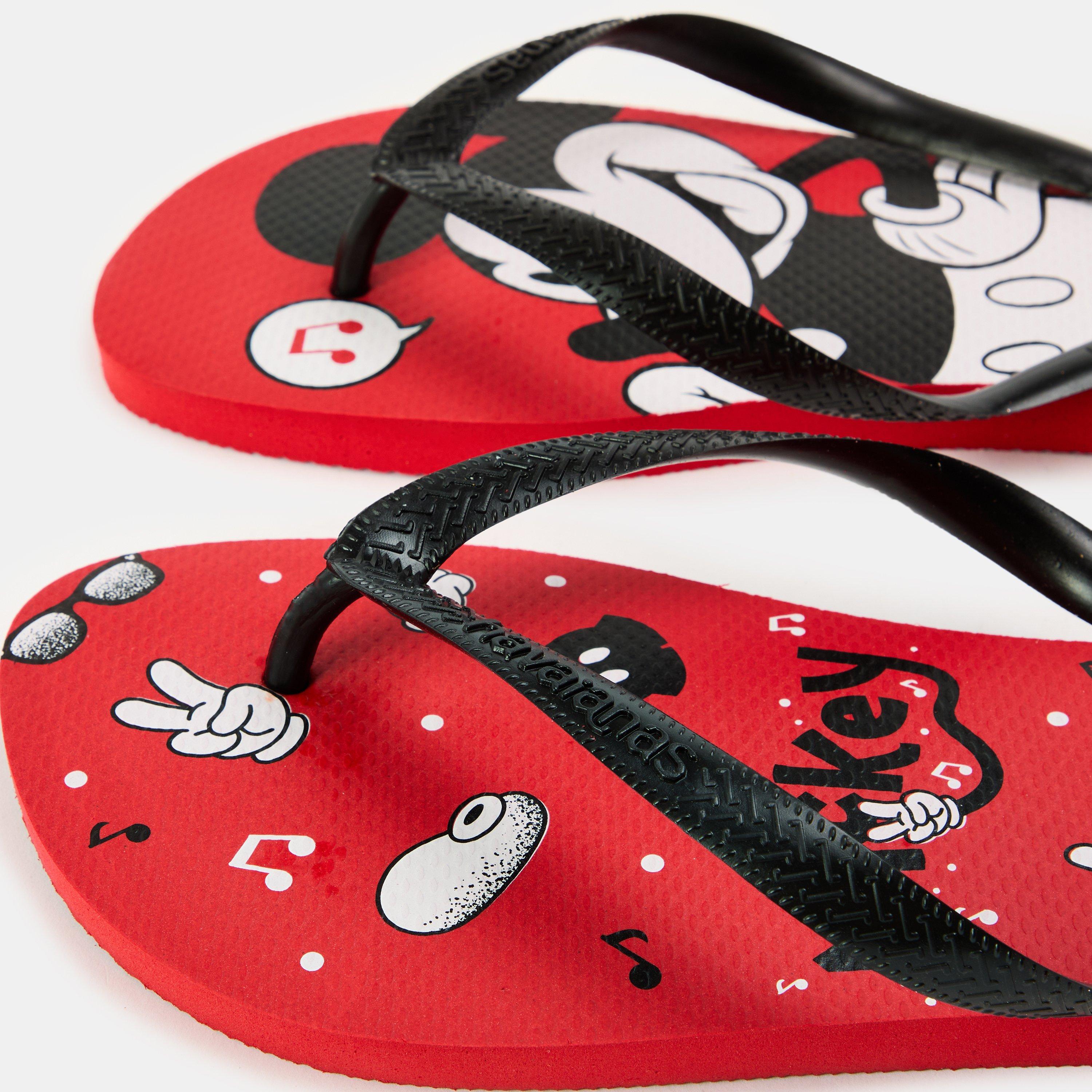 Ruby Red/Black - Havaianas - Men's Top Disney Ruby Red and Black Flip Flops - 3