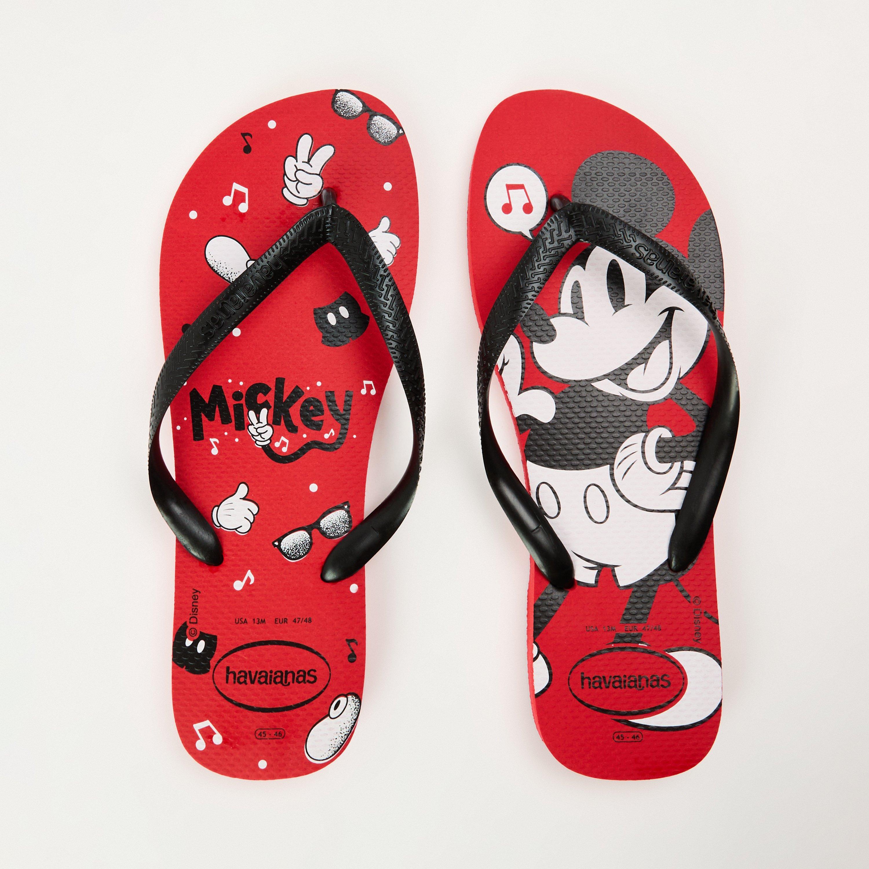 Ruby Red/Black - Havaianas - Men's Top Disney Ruby Red and Black Flip Flops - 4