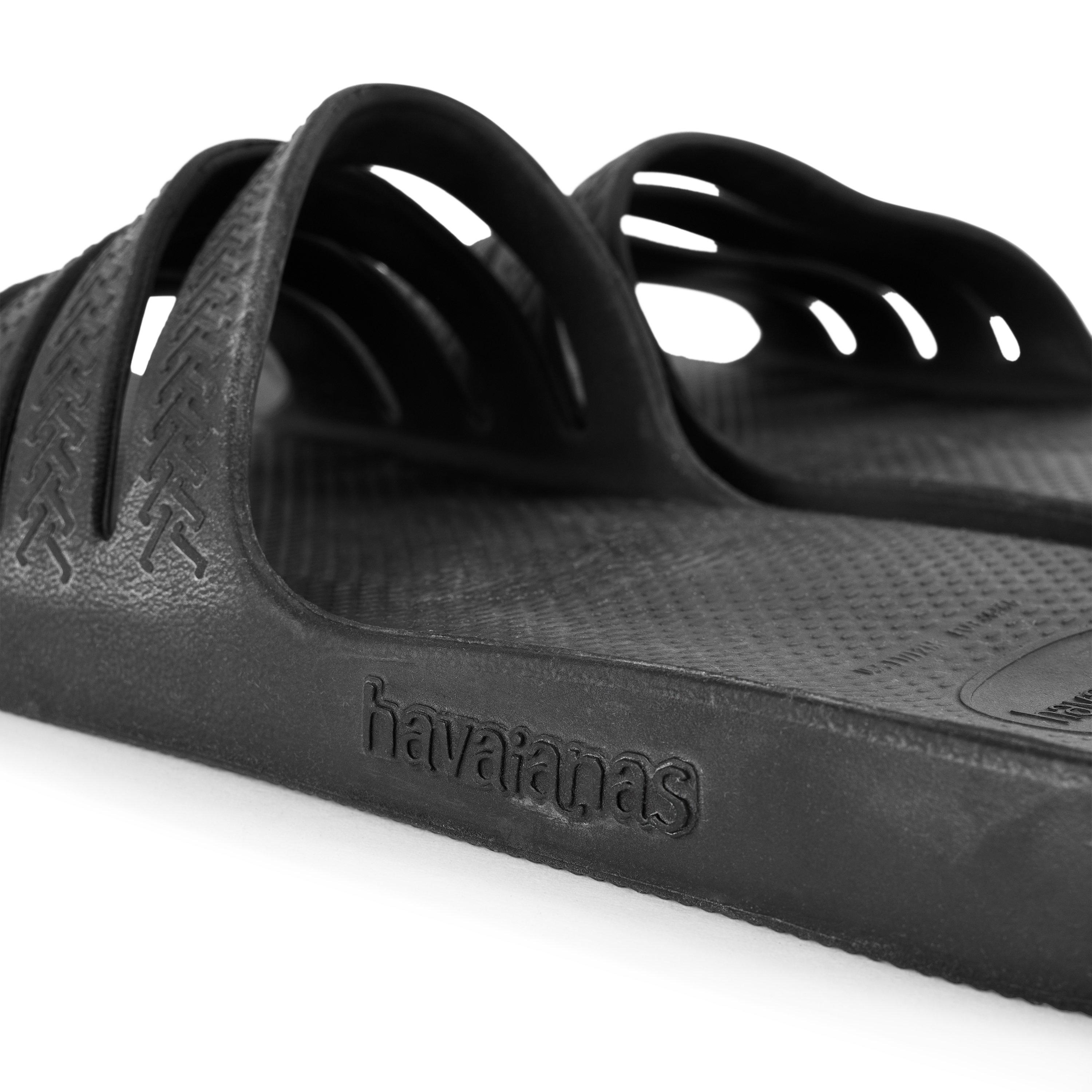 Preto - Havaianas - Men's Slide Stradi Black Flip Flops - 3