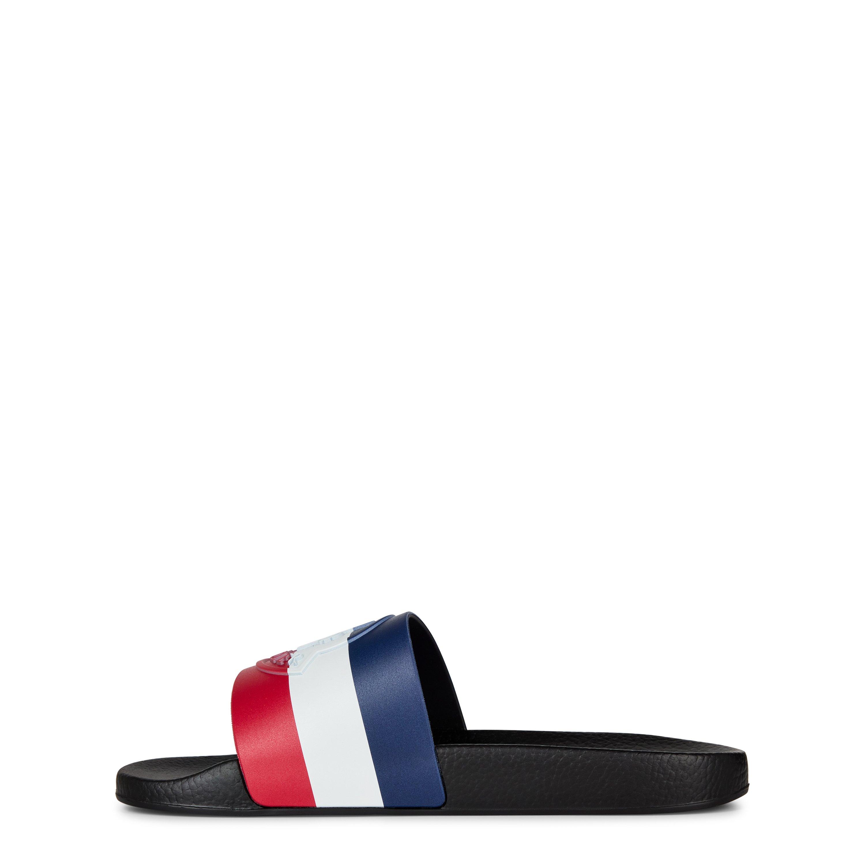 Black 998 - Moncler - Men's Basile Logo Sliders - 3