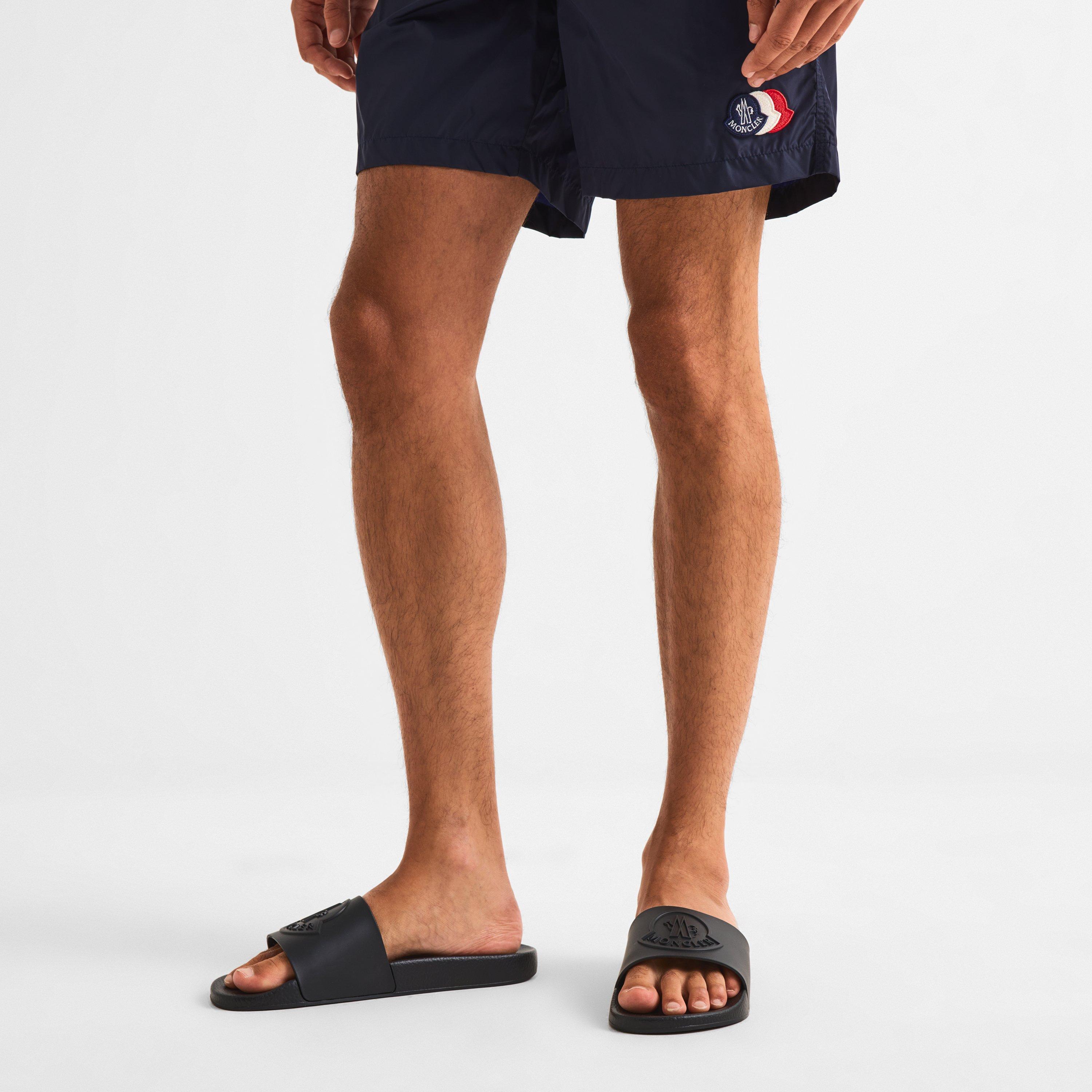Black 999 - Moncler - Men's Basile Logo Sliders - 2