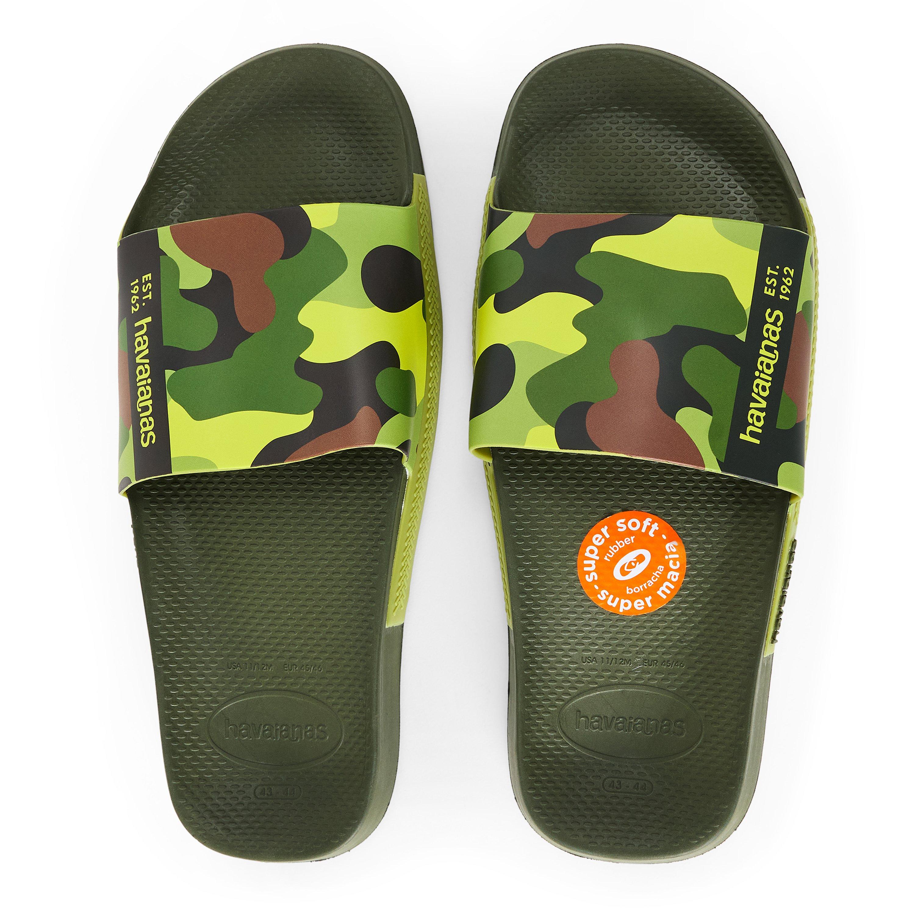 Green - Havaianas - Hav. Slide Print Green 43/44 Flip Flops Mens - 4