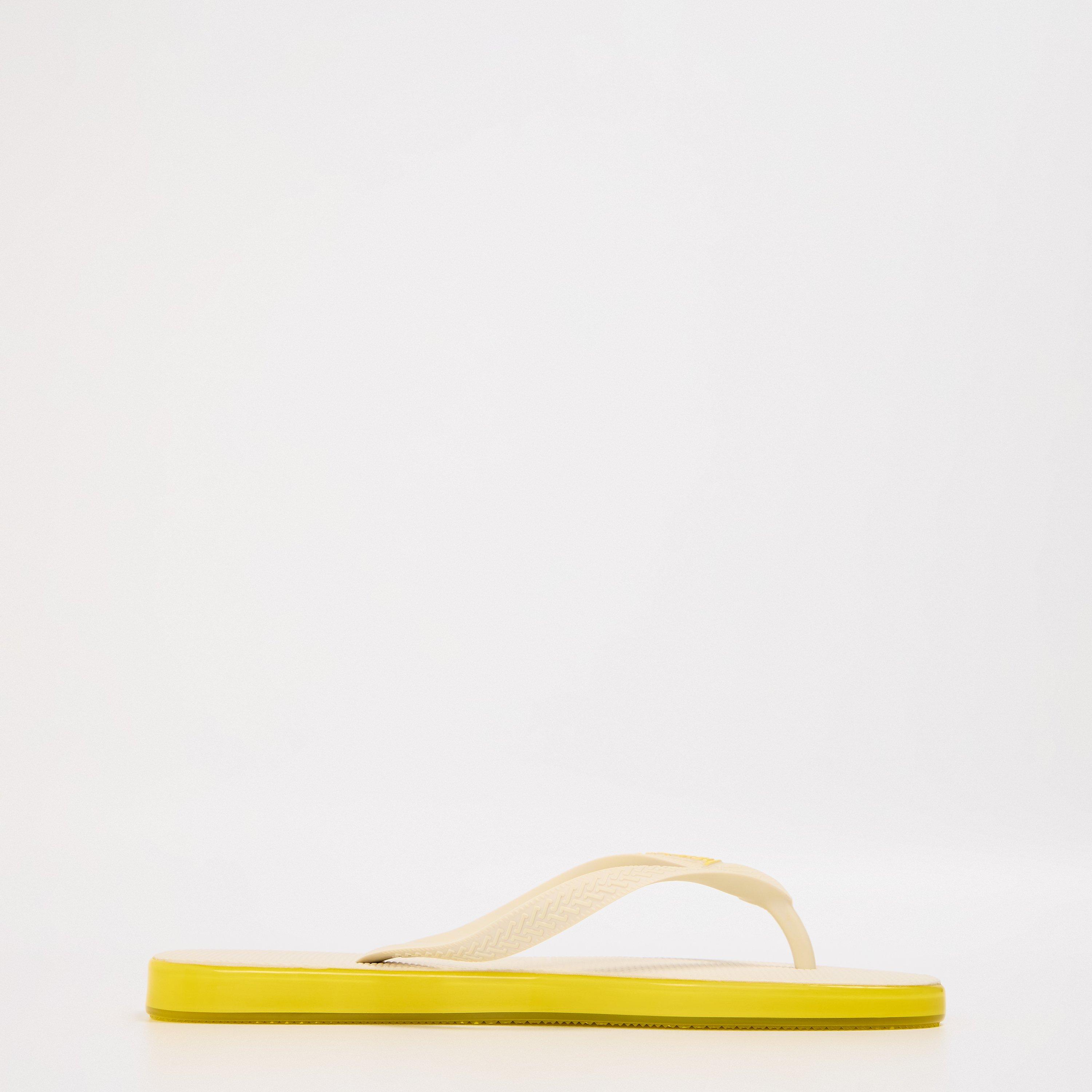 Beige/ Yellow - Havaianas - Men's Flip Flops - 2