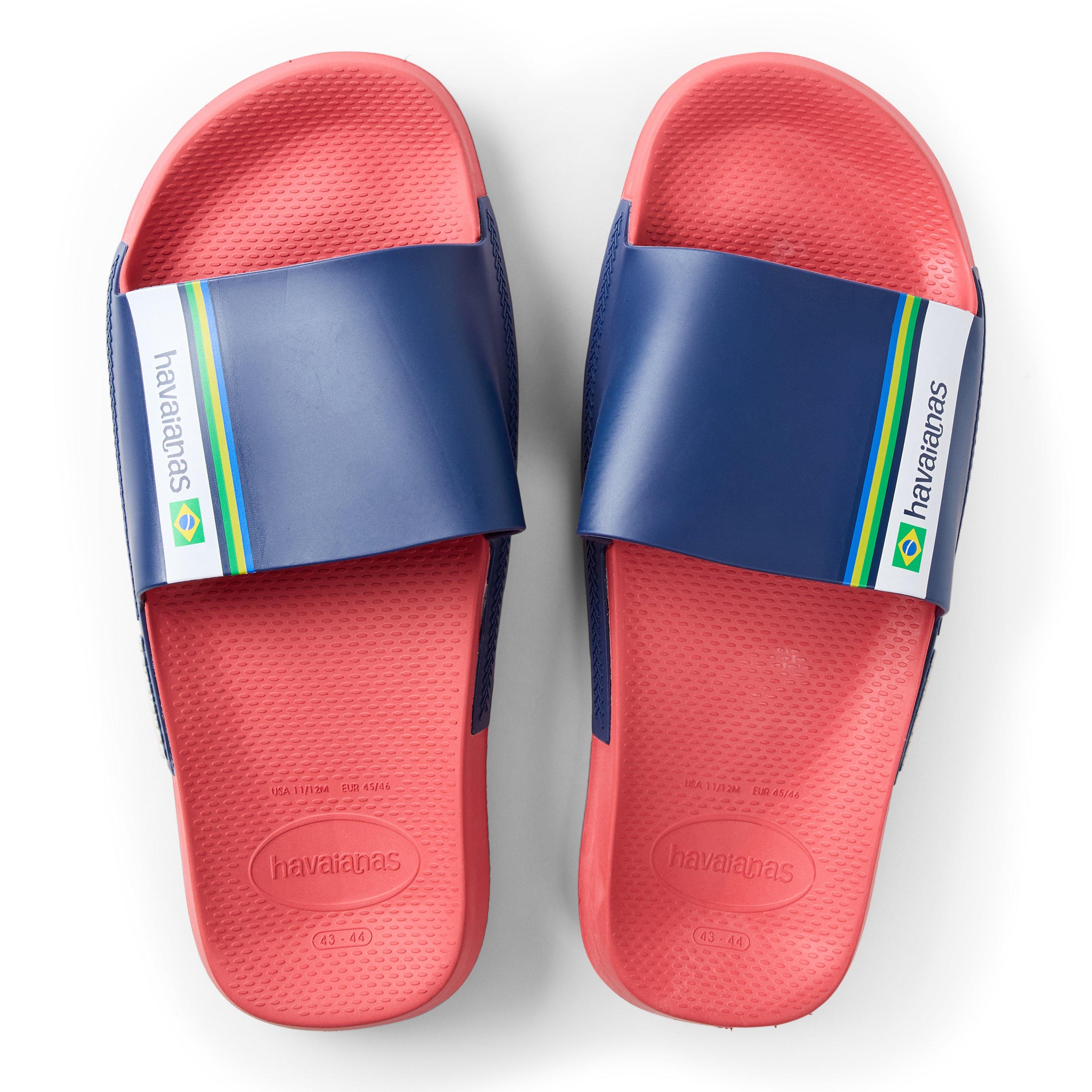 Rouge - Havaianas - Hav. Slide Brasil Red 43/44 Flip Flops Mens - 4