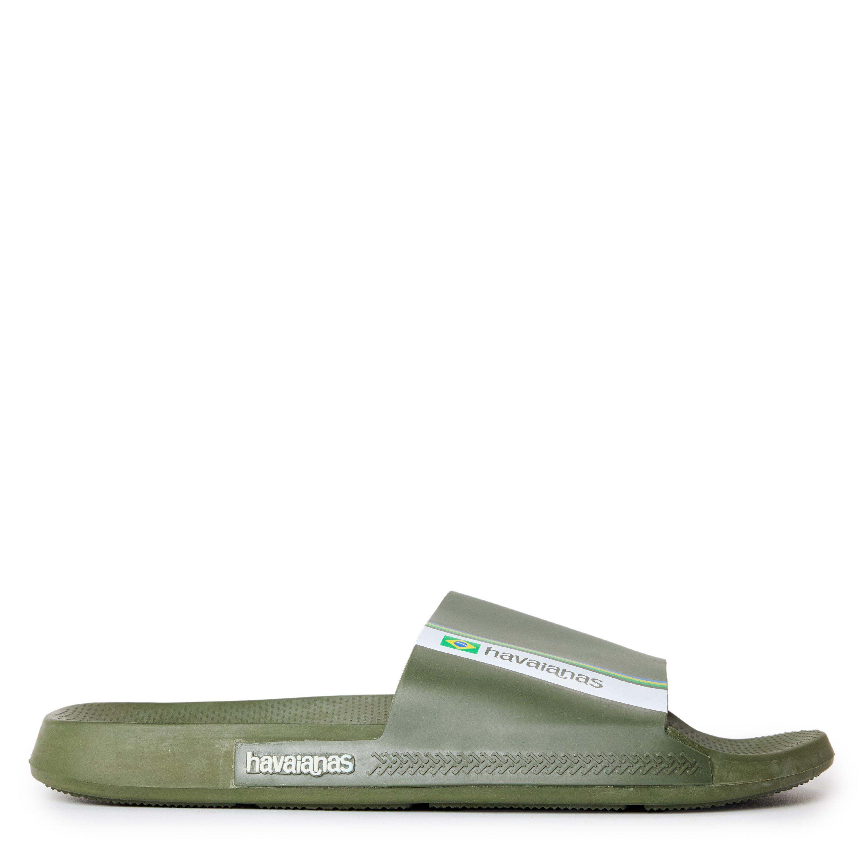 Vert - Havaianas - Hav. Slide Brasil Green 43/44 Flip Flops Mens - 1