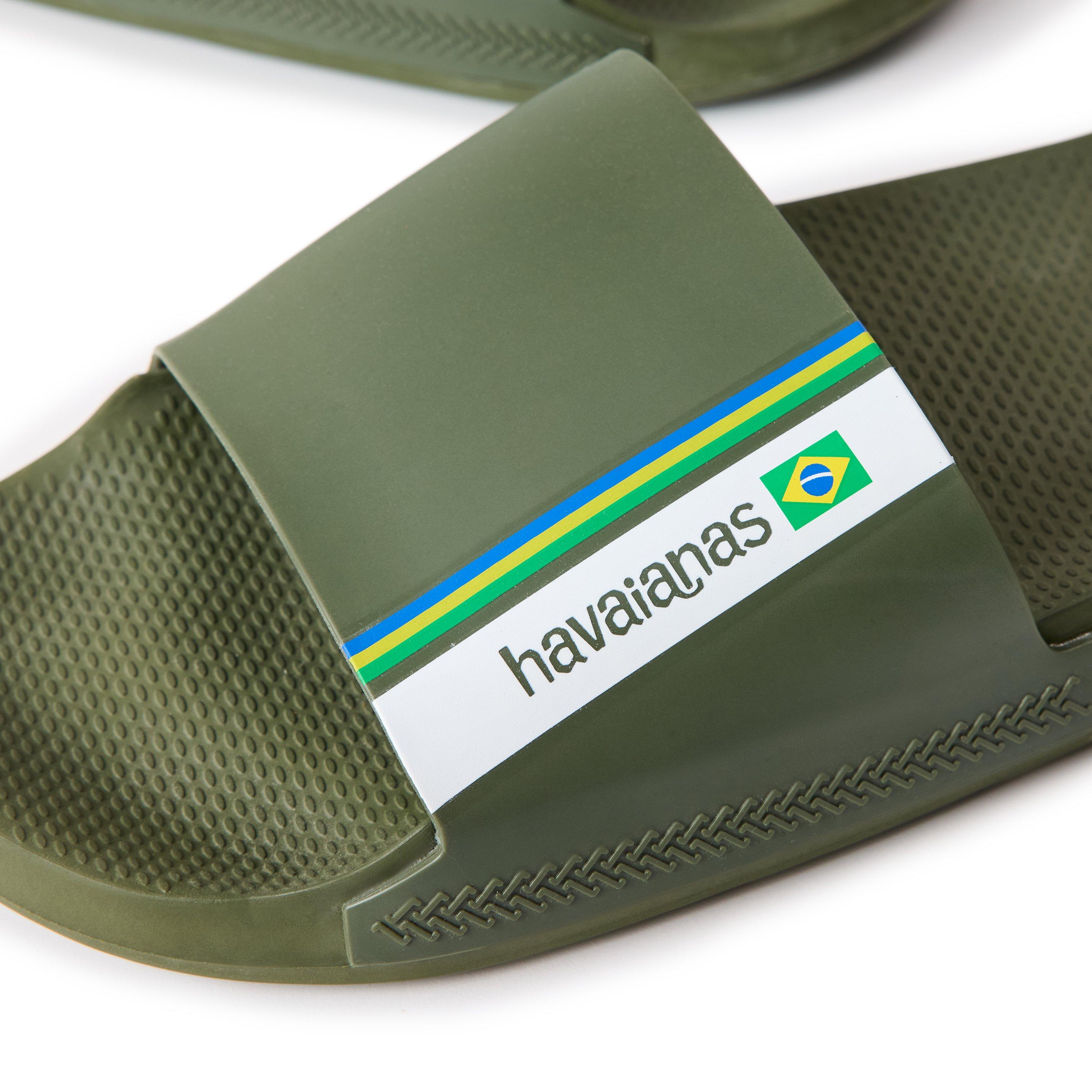 Vert - Havaianas - Hav. Slide Brasil Green 43/44 Flip Flops Mens - 3