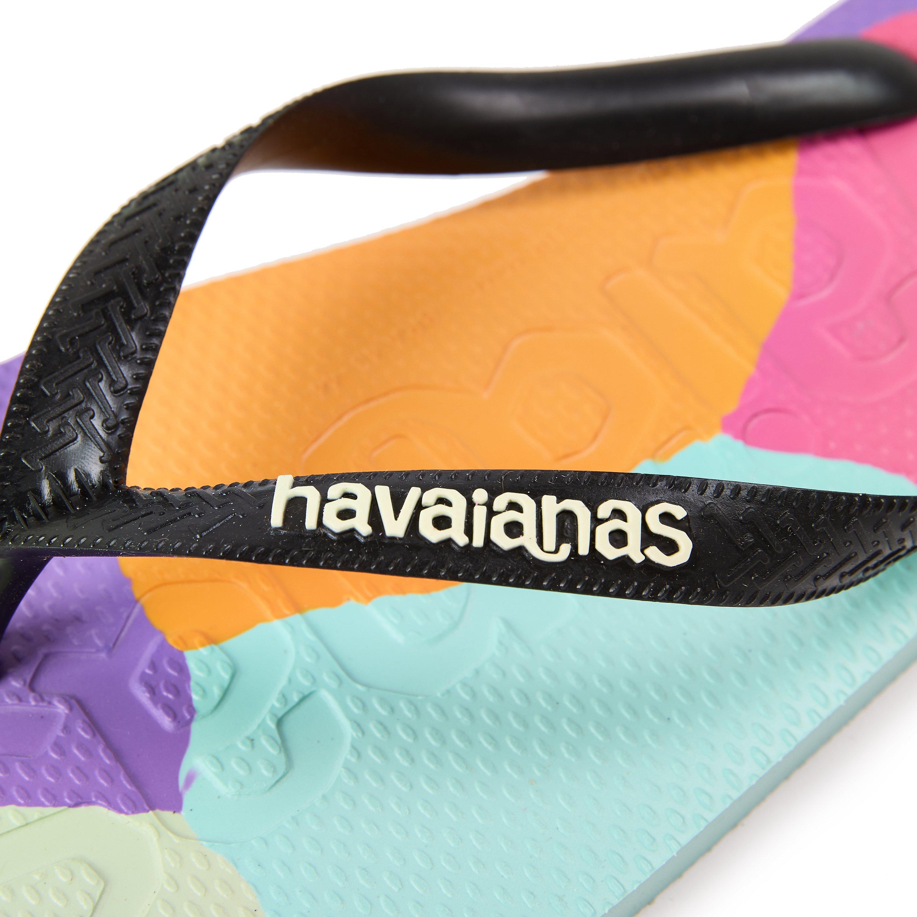 Crna - Havaianas - Hav. Top Logomania Colors Ii Black Flip Flops Mens - 3