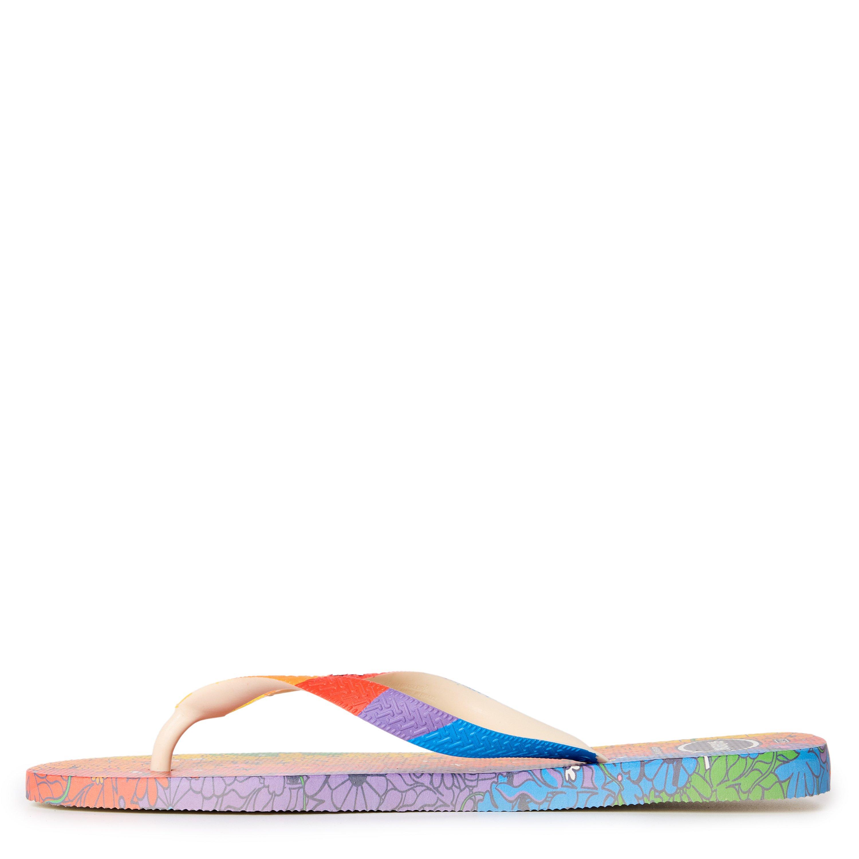 Beige - Havaianas - Hav. Top Pride Premium Beige 43/44 Flip Flops Mens - 2