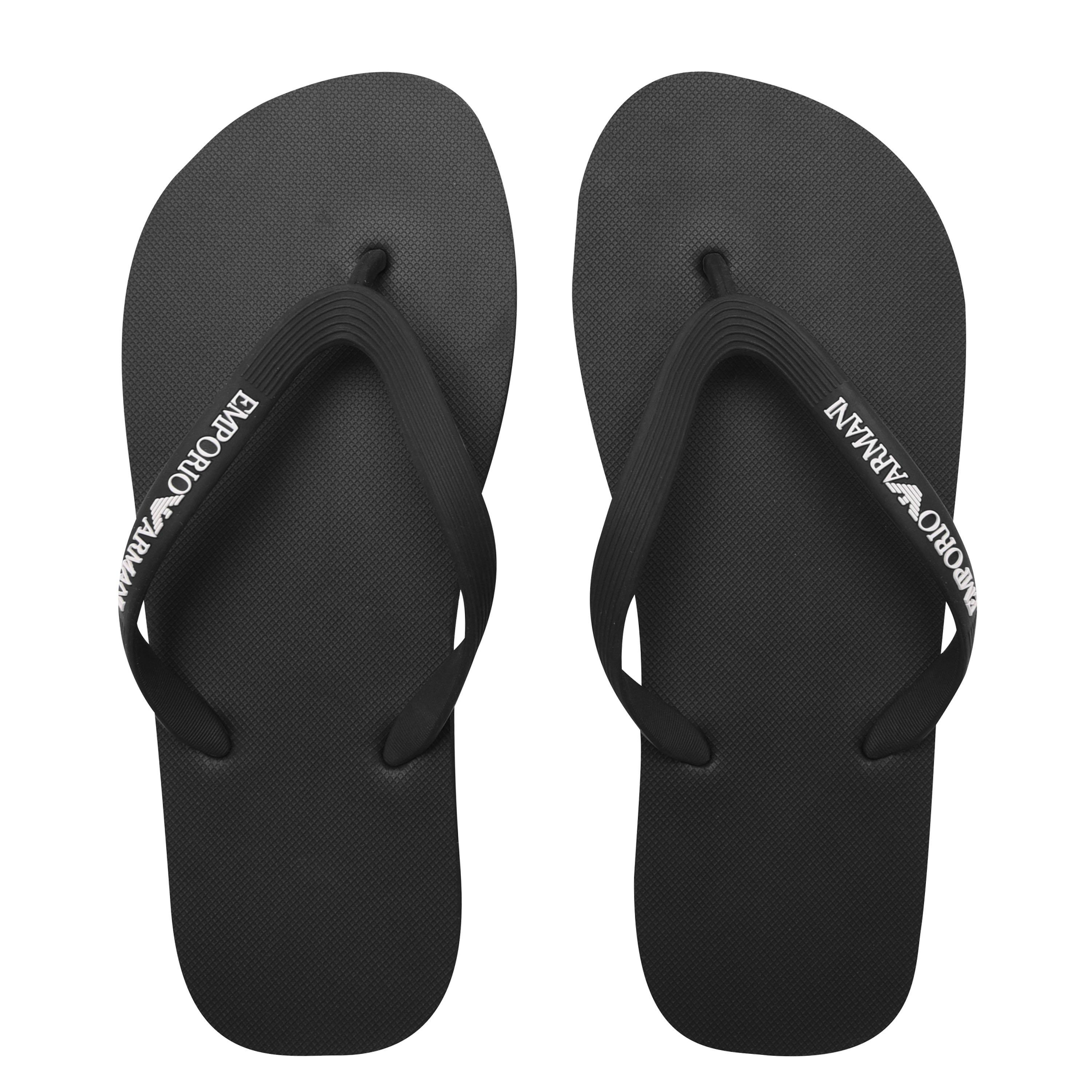 Zwart 00002 - Emporio Armani - Logo Flip Flops - 5