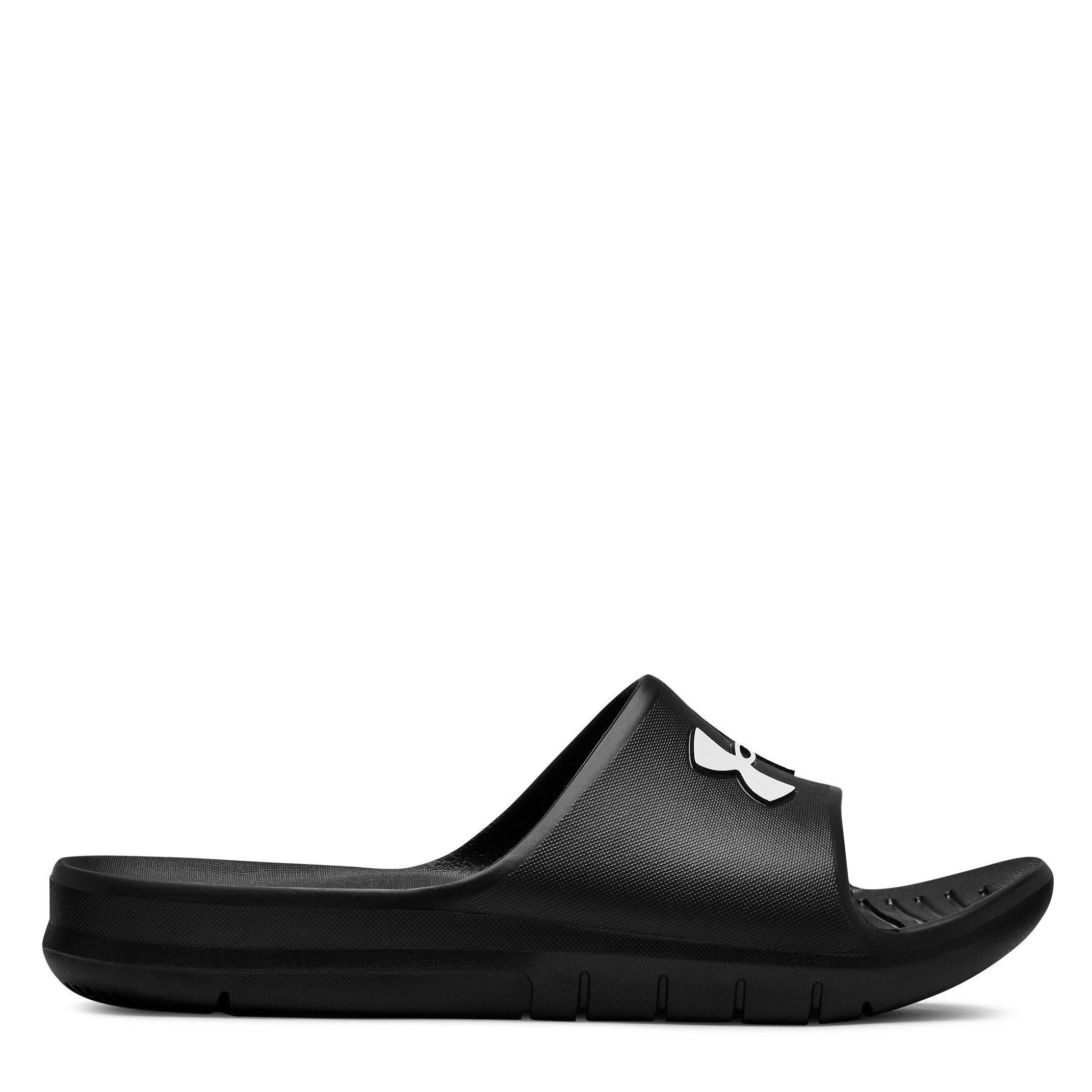 Black/White - Under Armour - Core PTH Mens Slide Sandals - 6