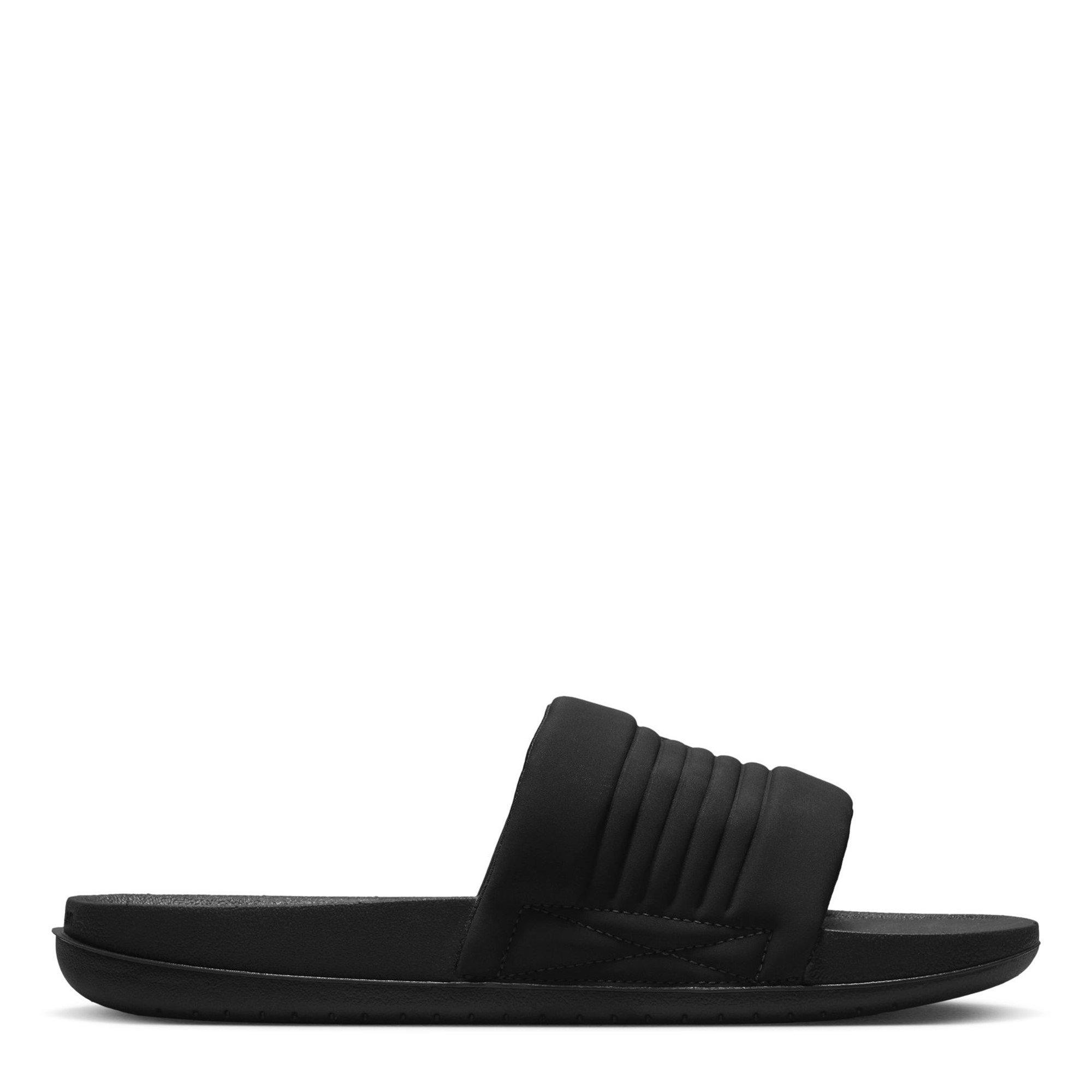 Blk/Wht-Blk - Nike - Nike OffCourt Adjust Mens Slide Sandals - 4