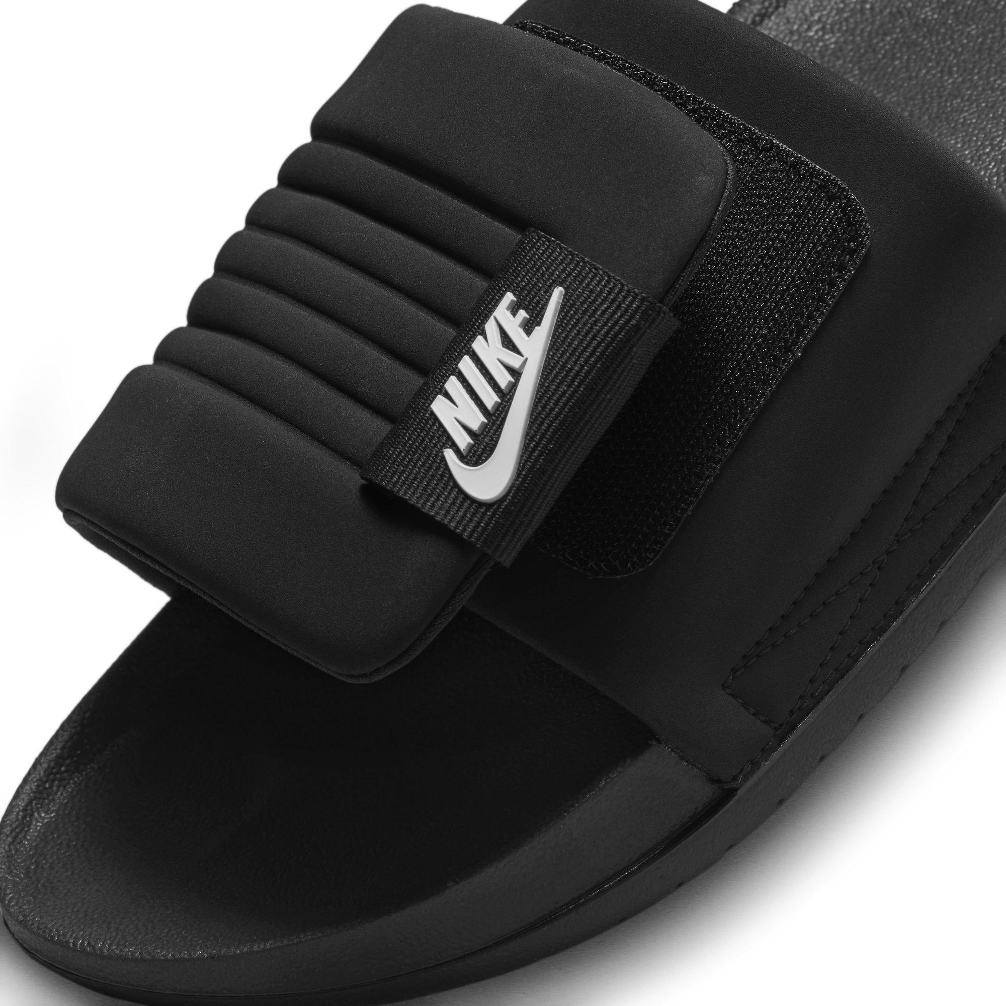 Blk/Wht-Blk - Nike - Nike OffCourt Adjust Mens Slide Sandals - 8