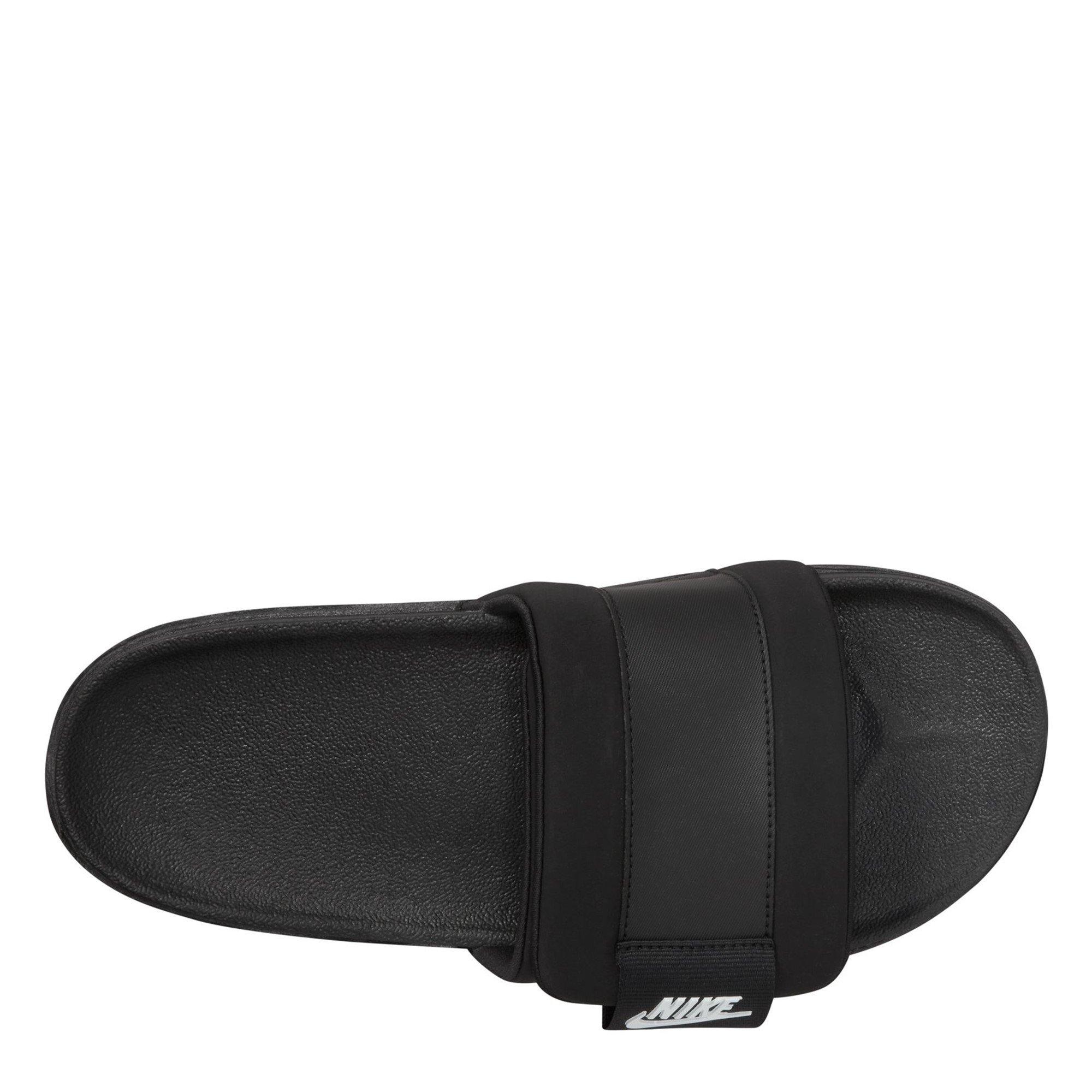 Blk/Wht-Blk - Nike - Nike OffCourt Adjust Mens Slide Sandals - 9