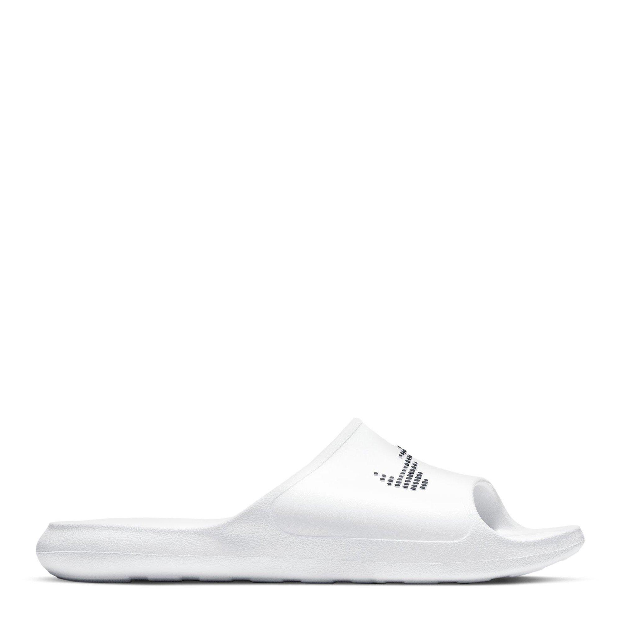 Nike Men's Victori Shower Sliders - White/Black - 17