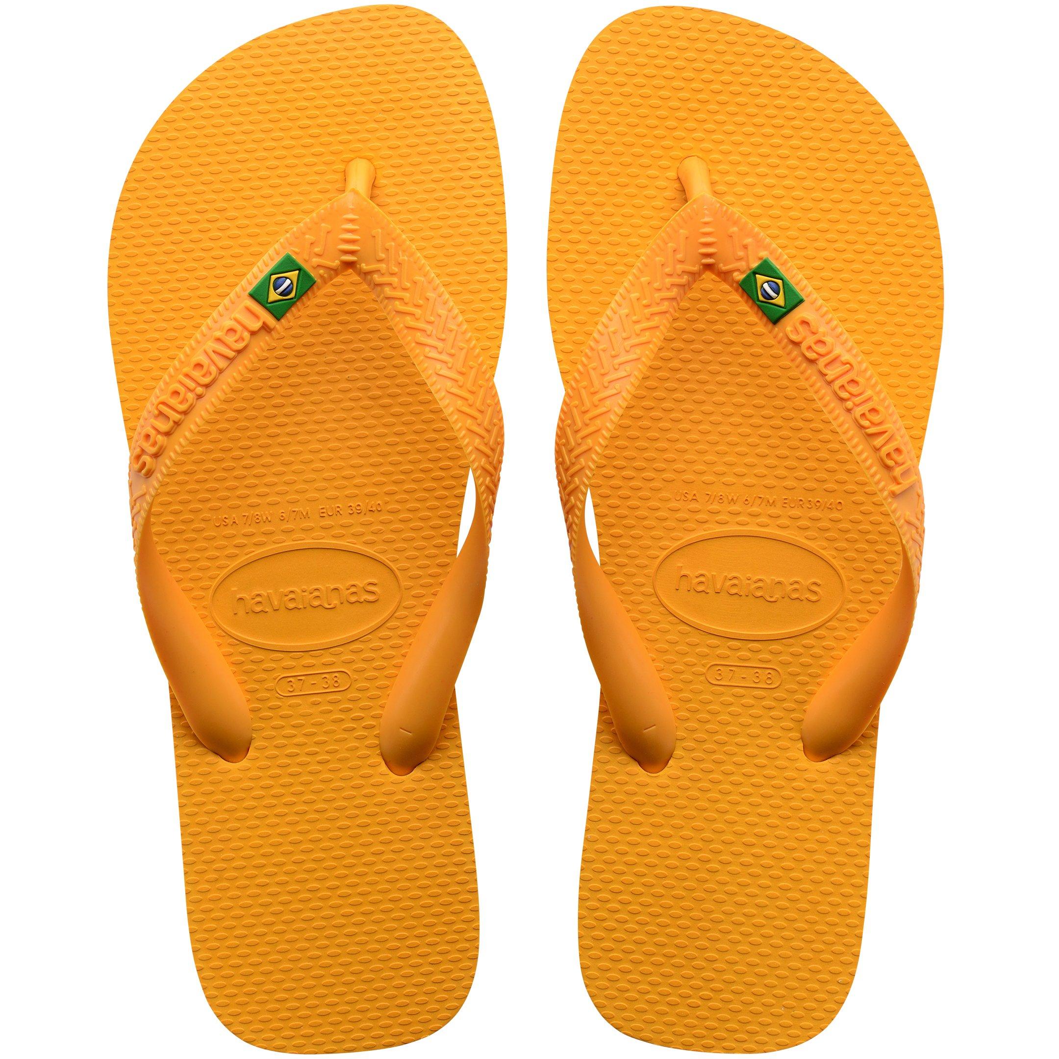 Pop Yellow - Havaianas - Hav. Brasil Pop Yellow 43/44 Flip Flops Mens - 3