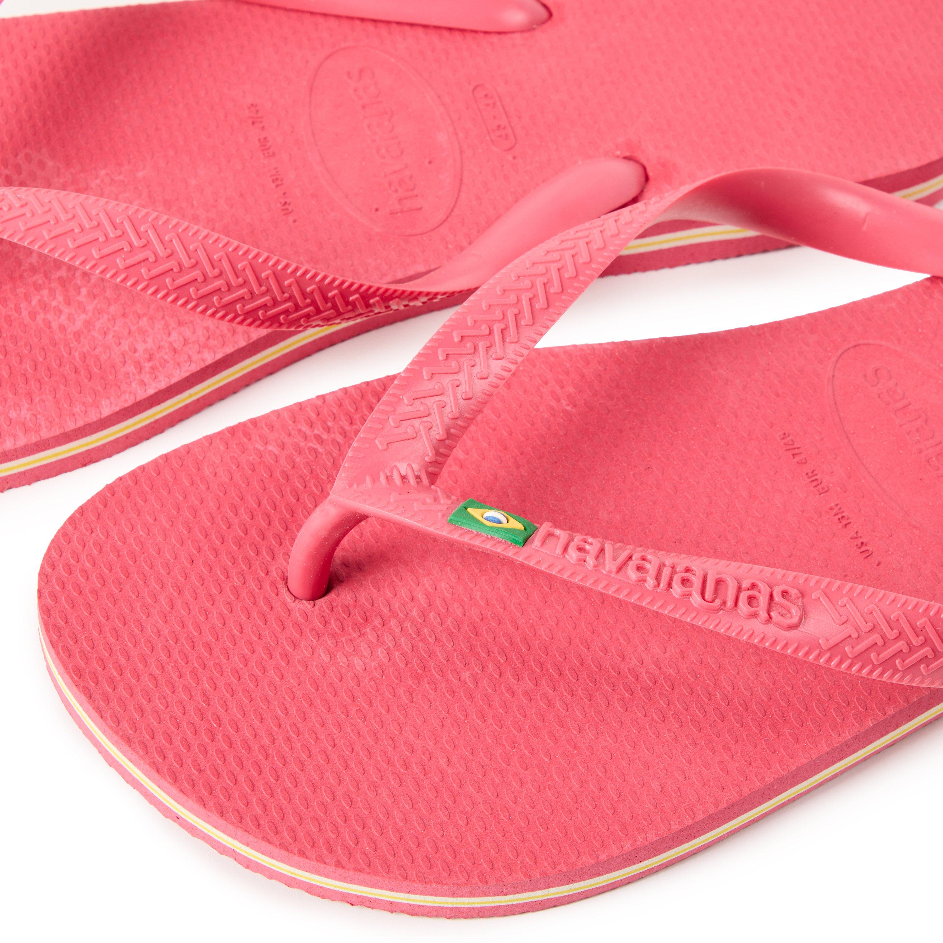 Pink Paradise - Havaianas - Hav. Brasil Pink Paradise 43/44 Flip Flops Mens - 3