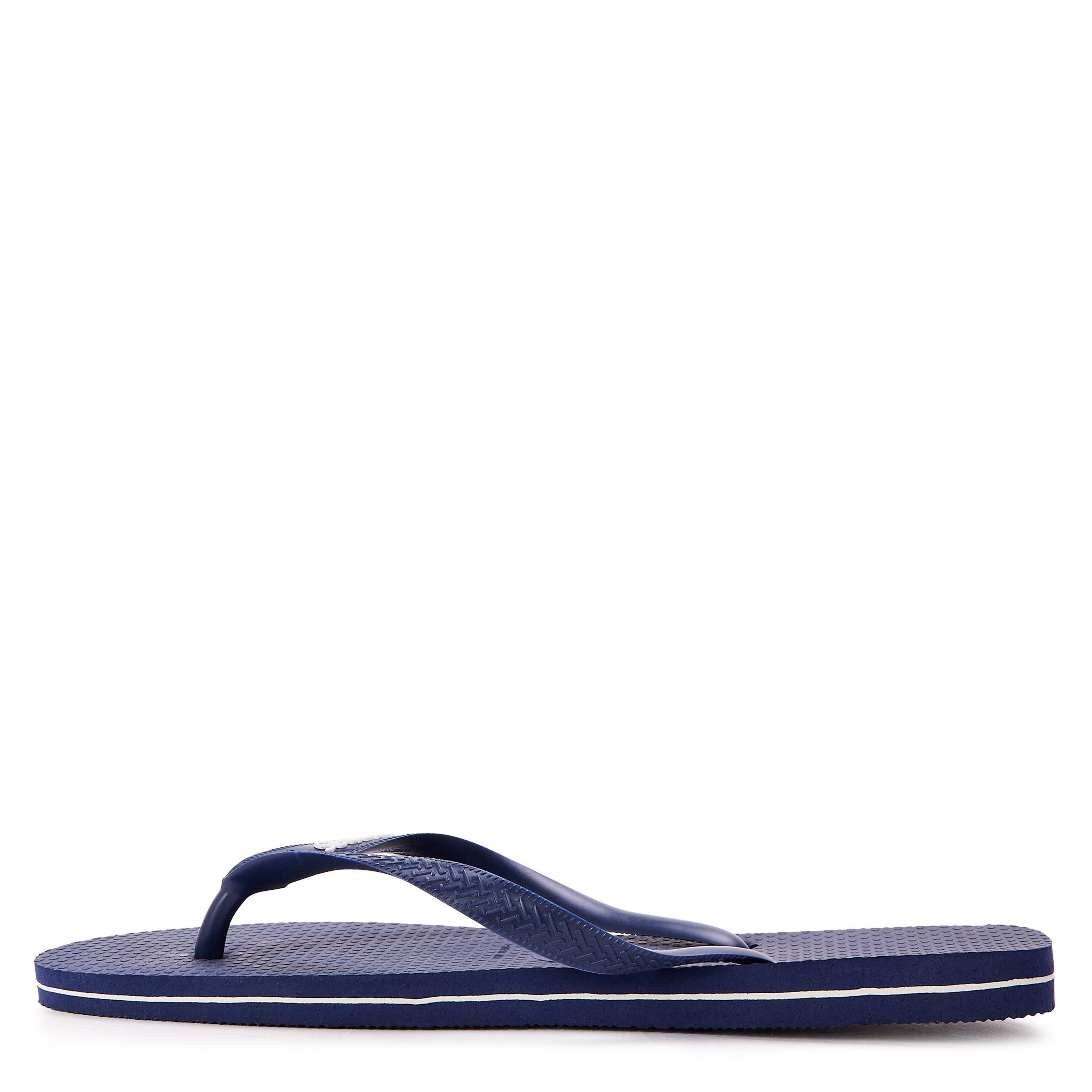 Navy/White - Havaianas - Hav. Logo Filete Navy/Navy/White 45 Flip Flops Mens - 2