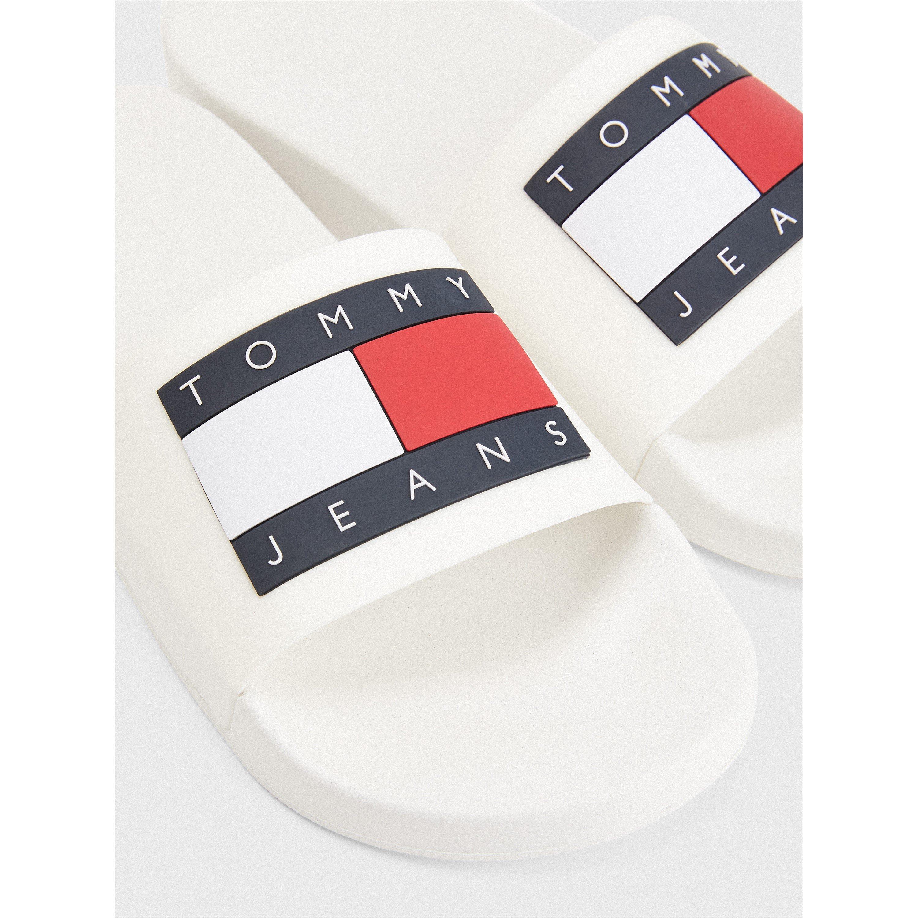 Witte TCR - Tommy Jeans - Flag Sliders - 2