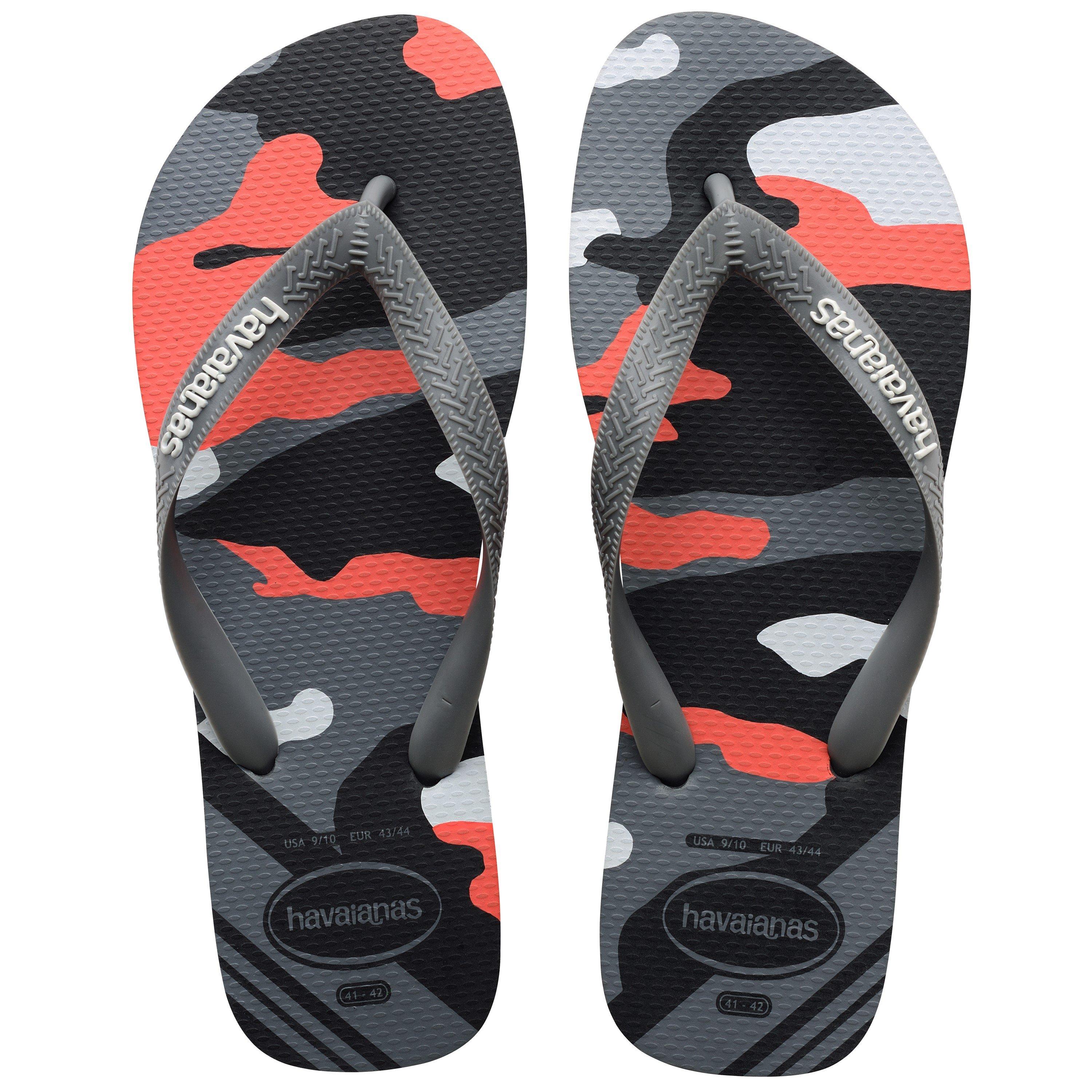 New Graphite - Havaianas - Hav. Top Camu New Graphite 45/46 Flip Flops Mens - 3