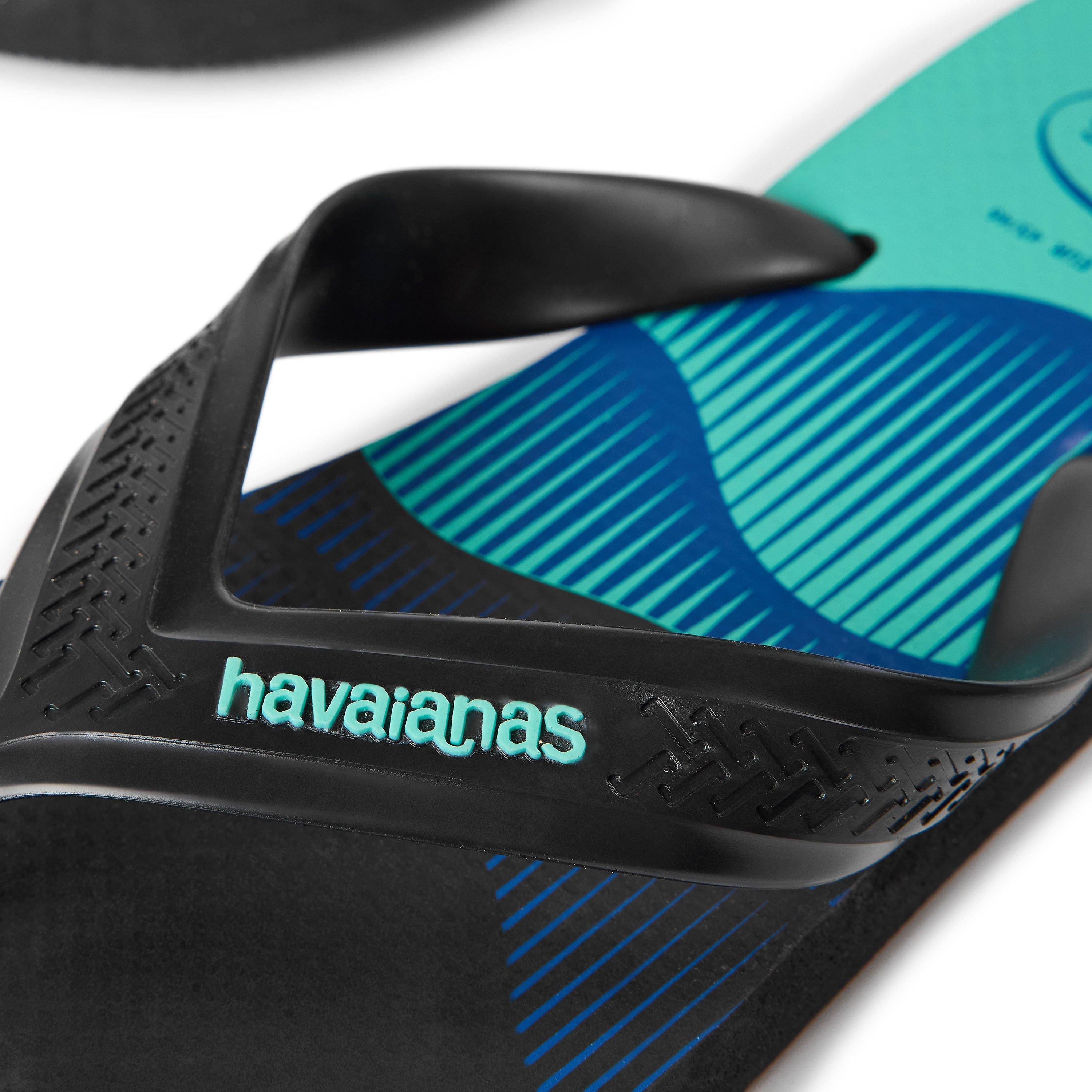 Crna - Havaianas - Hav. Top Max Basic Black 43/44 Flip Flops Mens - 3