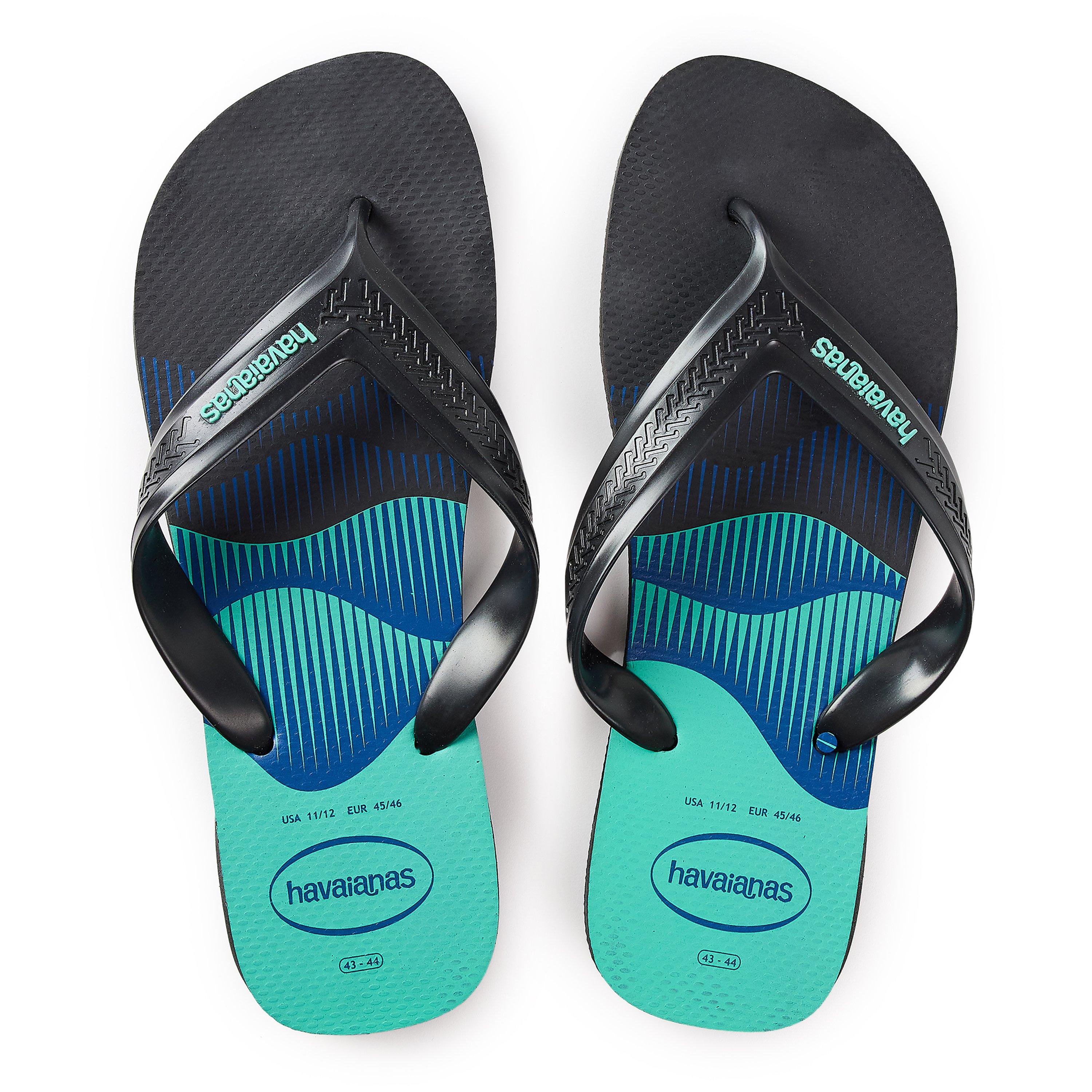Crna - Havaianas - Hav. Top Max Basic Black 43/44 Flip Flops Mens - 4