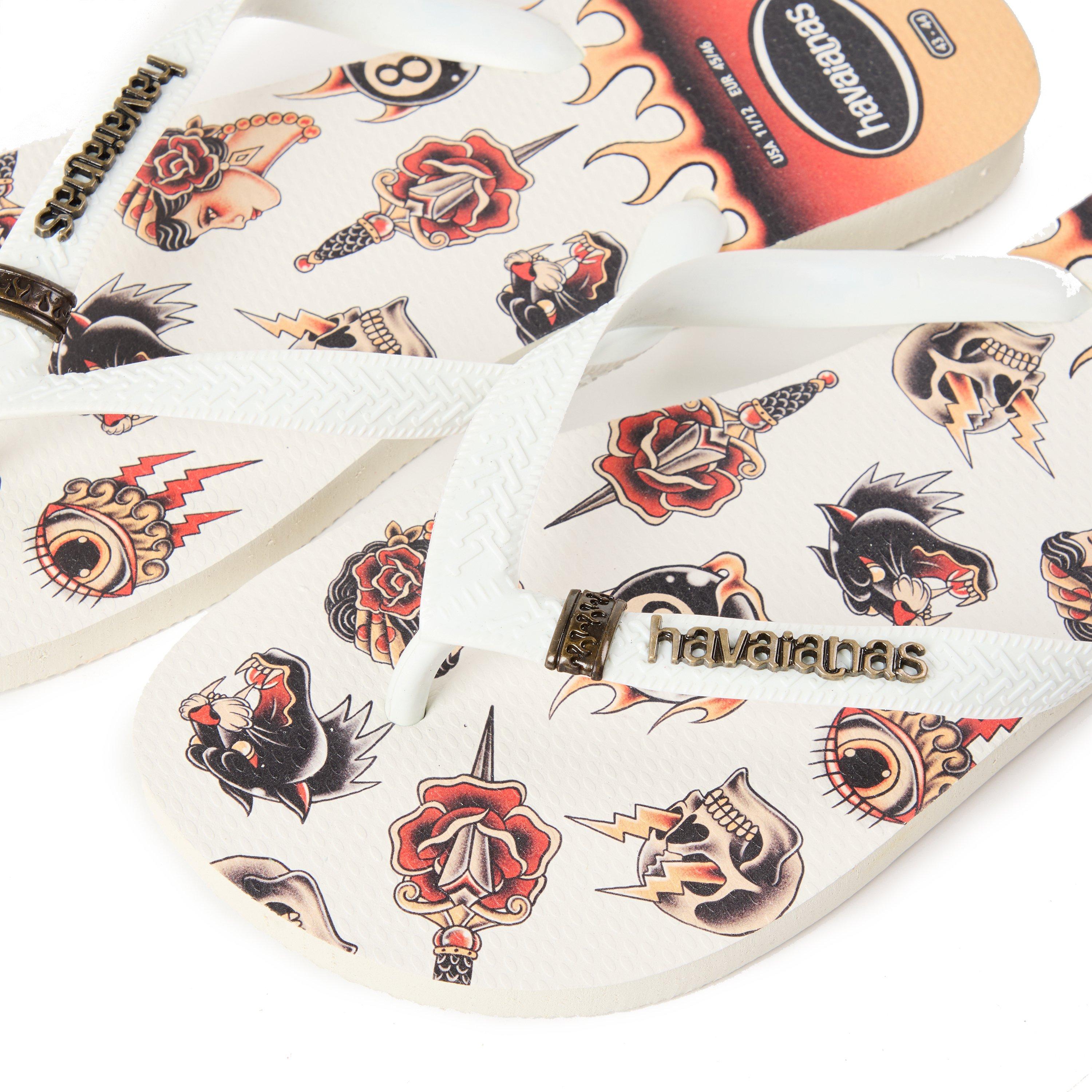 White/White - Havaianas - Hav. Top Tribo White/White 43/44 Flip Flops Mens - 3