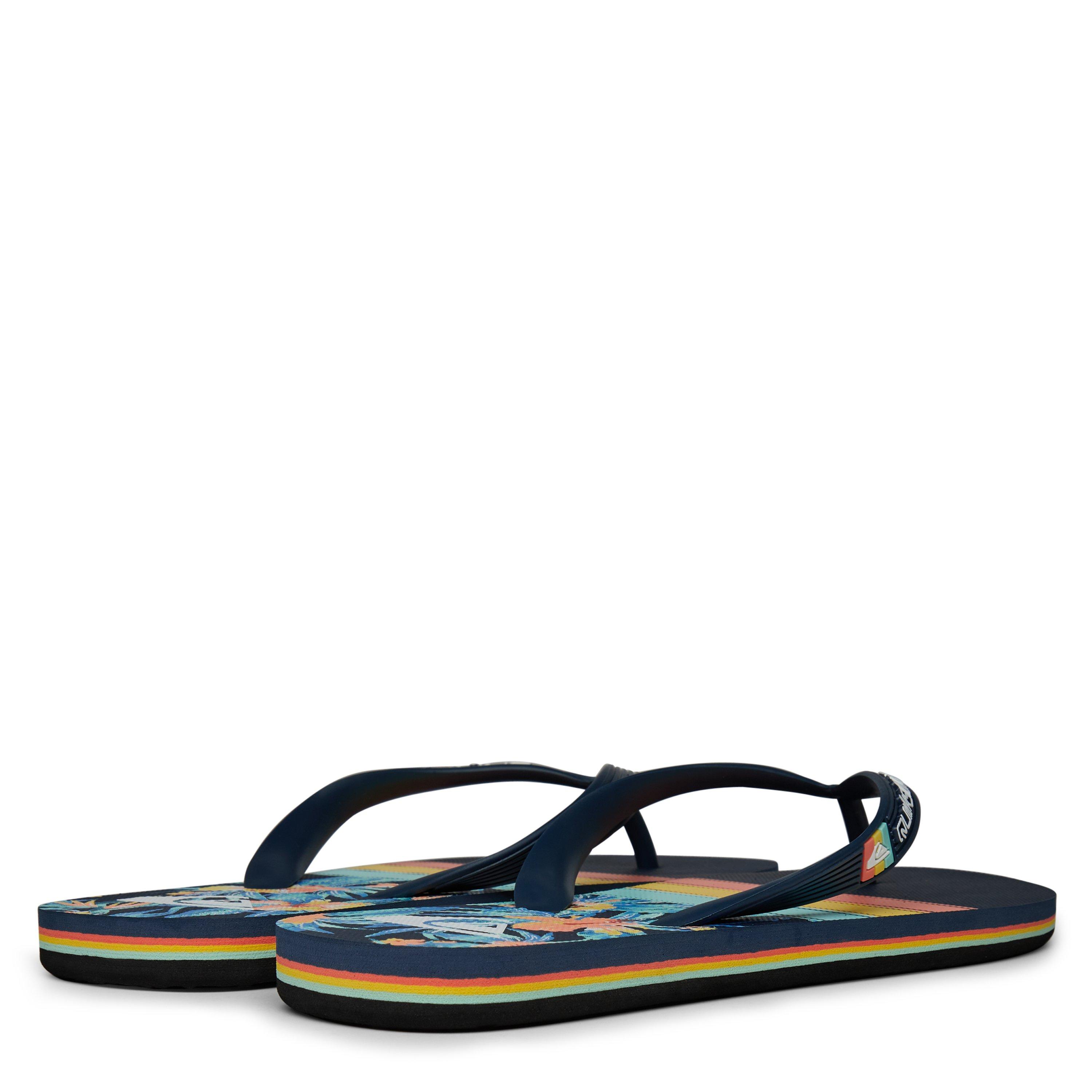 Blue/Orange - Quiksilver - Art Flip Flops Mens - 4