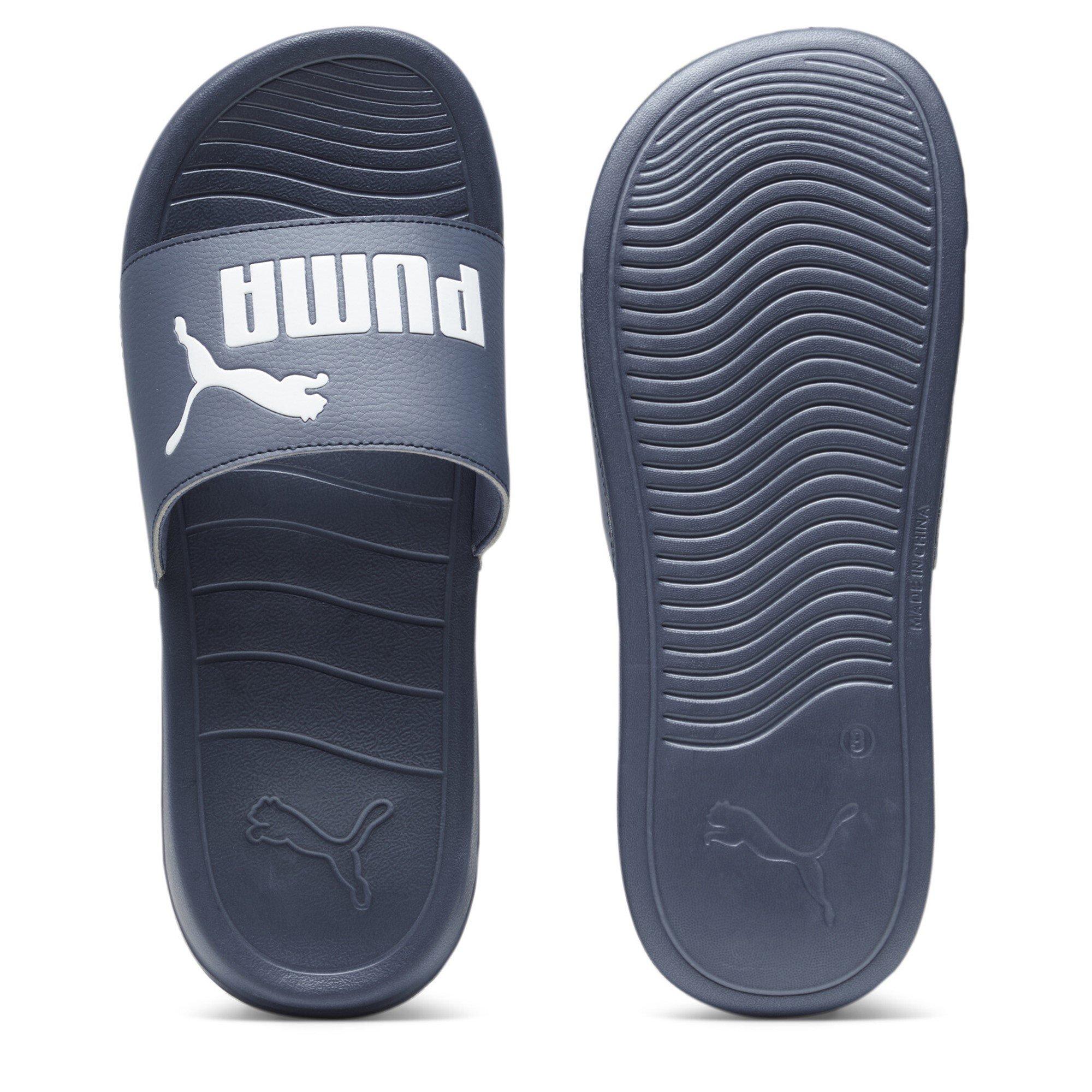 White/Dk Coal - Puma - PUMA Popcat 20 Mens Slide Sandals - 2
