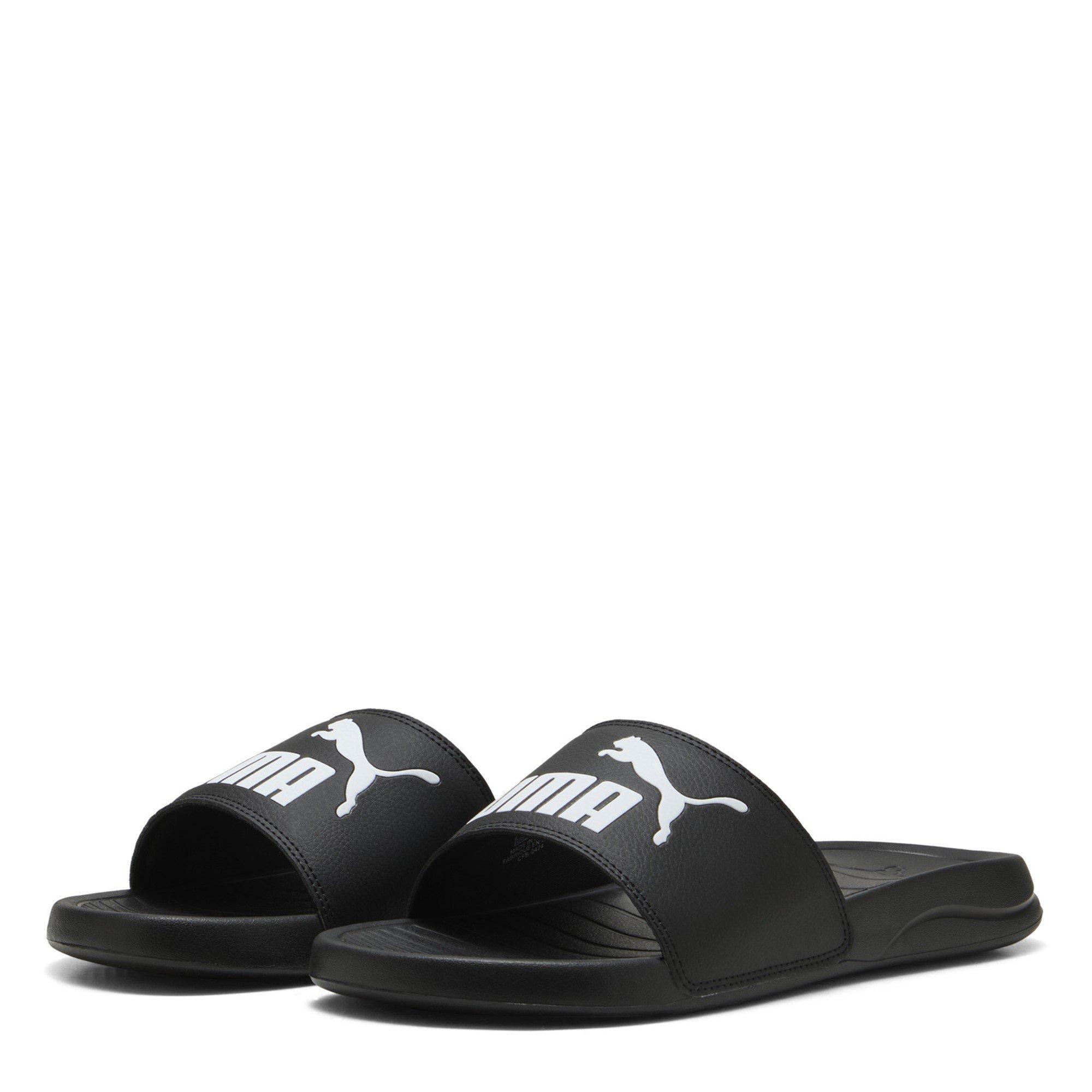 Black-Blk-White - Puma - PUMA Popcat 20 Mens Slide Sandals - 1
