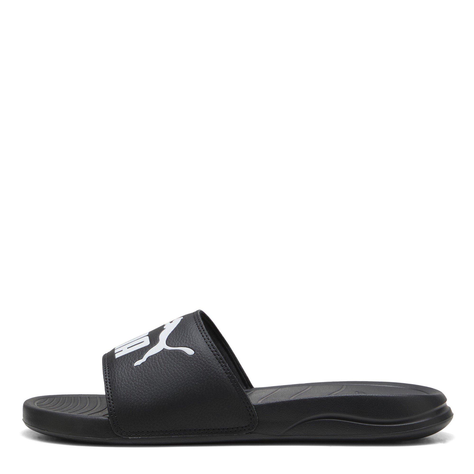 Black-Blk-White - Puma - Popcat 20 Mens Slide Sandals - 2