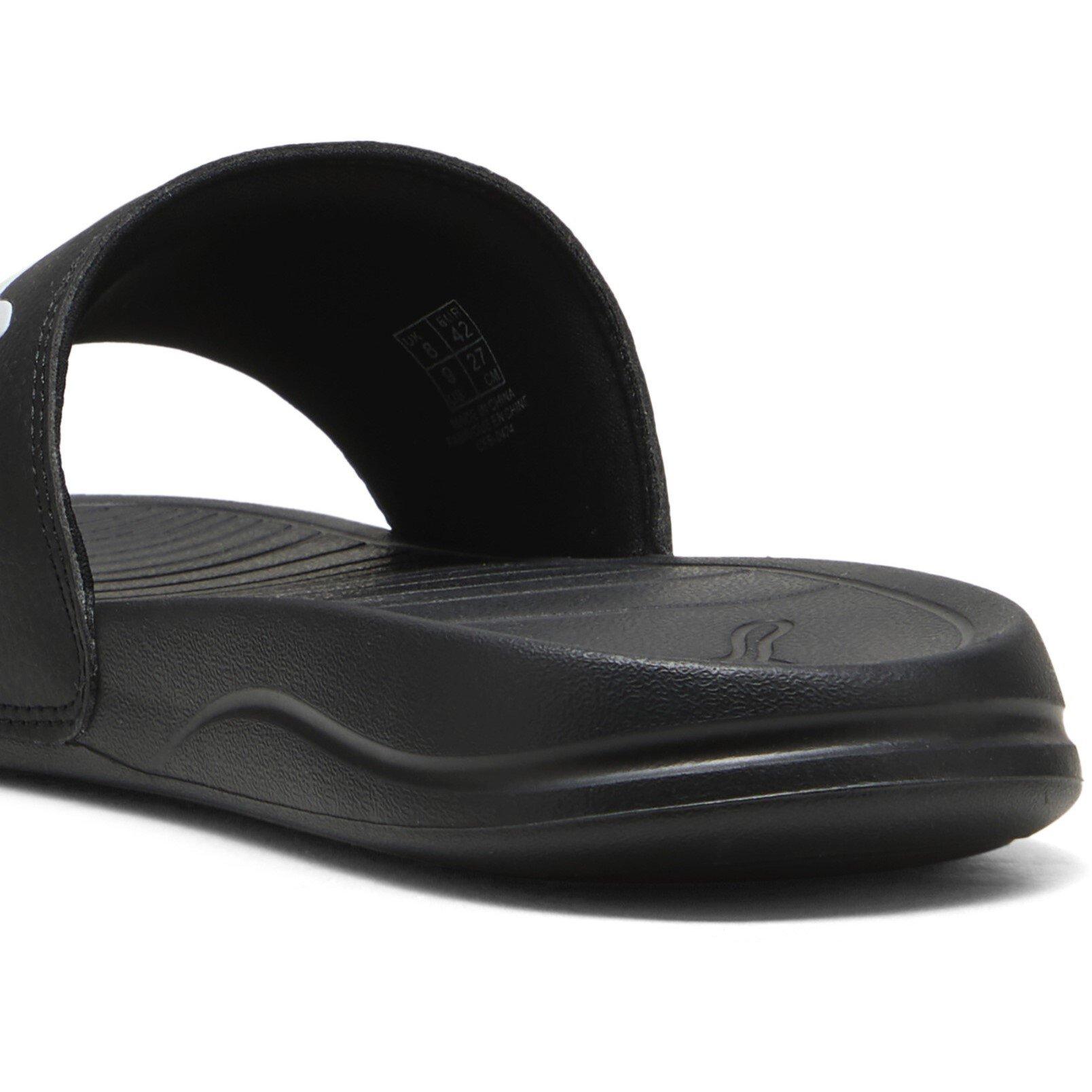 Black-Blk-White - Puma - Popcat 20 Mens Slide Sandals - 5