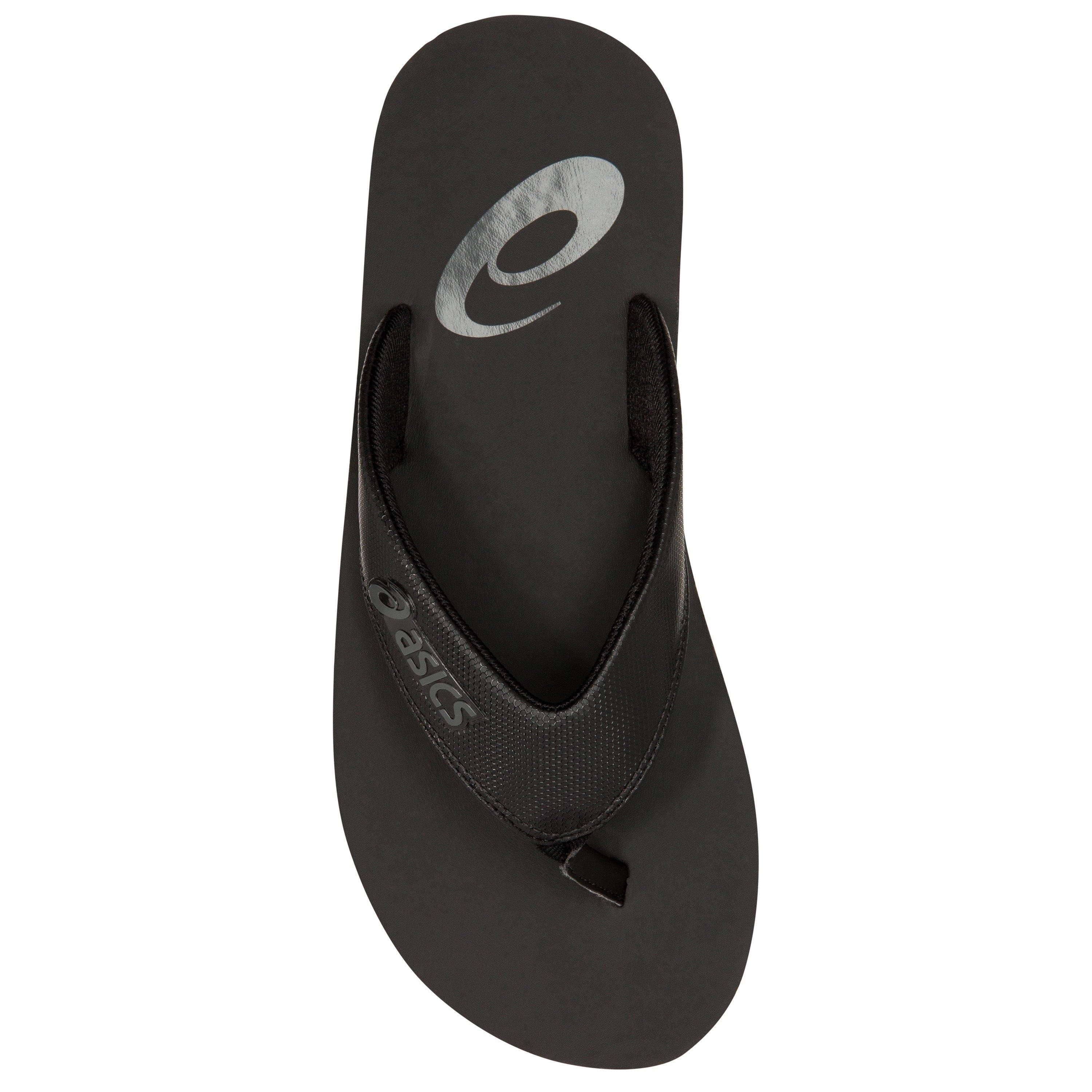 BLACK/DARK GREY - Asics - asics Zorian Mens Flip Flops - 6
