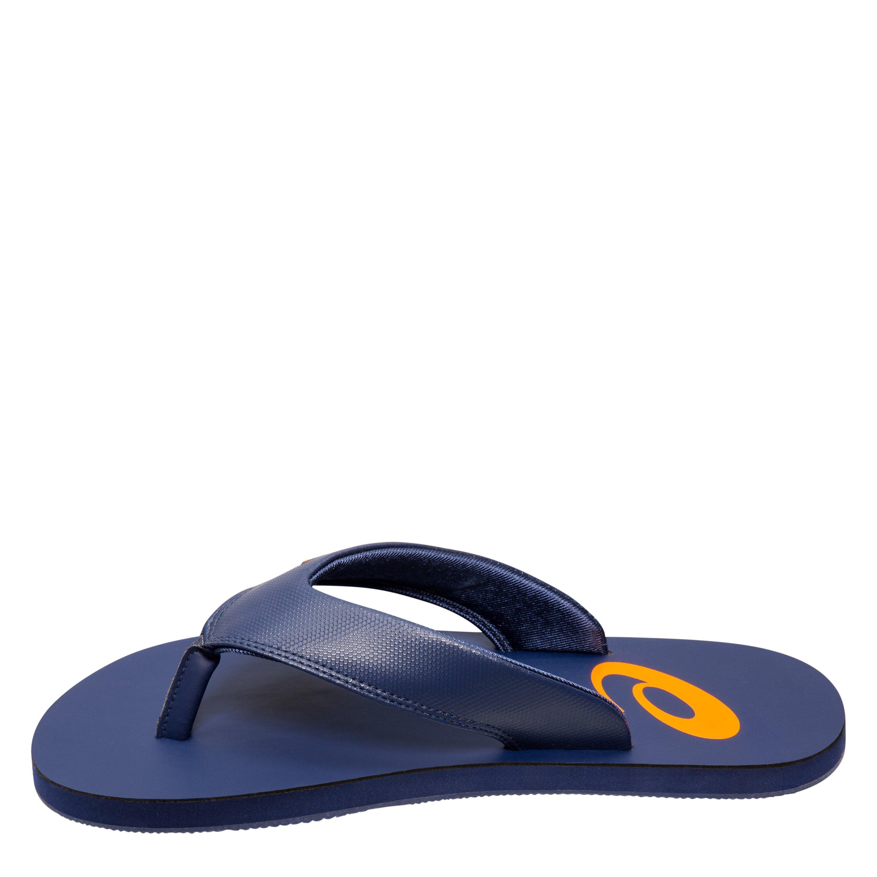 Ind Blue/Orange - Asics - Zorian Mens Flip Flops - 2