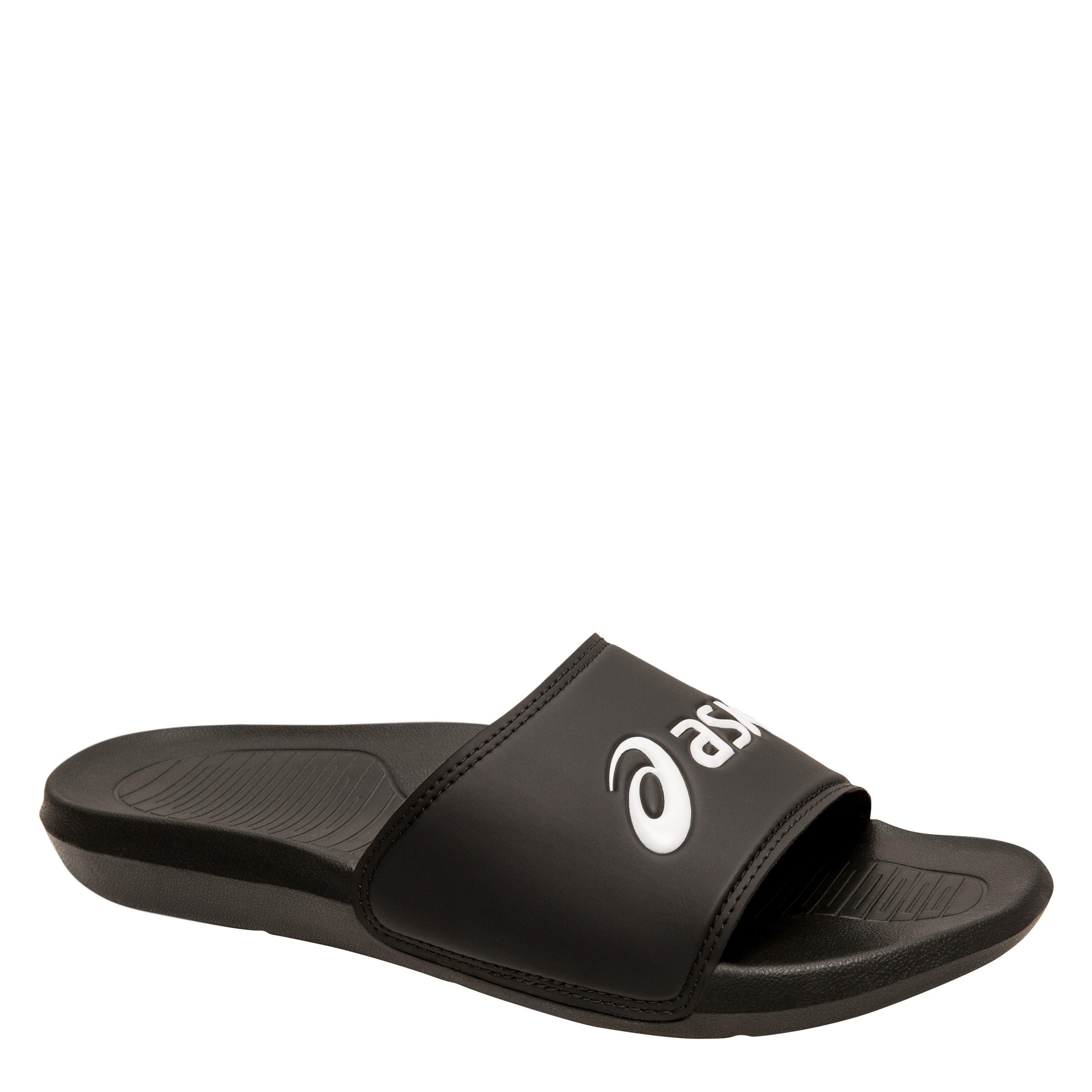 BLACK/WHITE - Asics - asics Mens Slide Sandals - 4