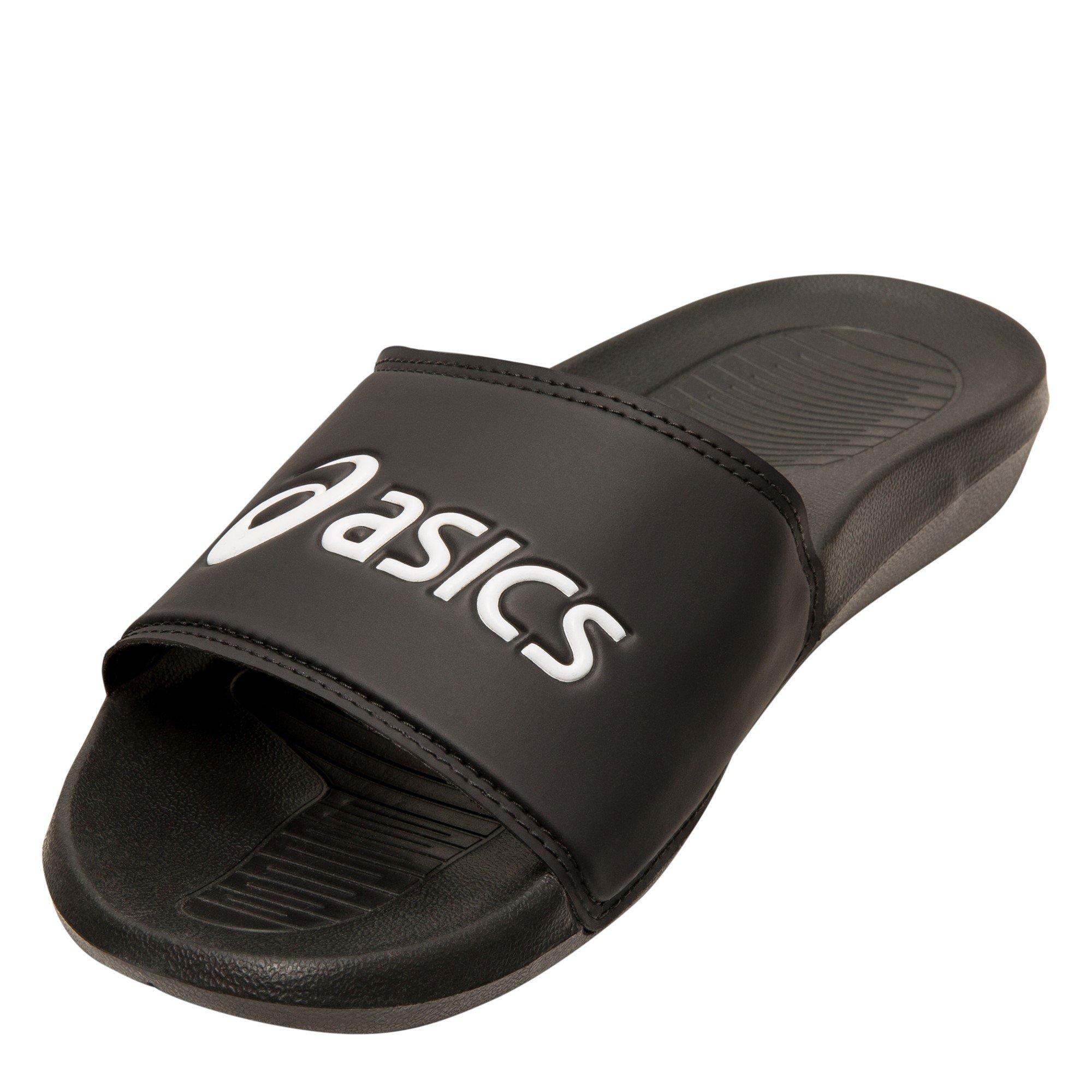 BLACK/WHITE - Asics - asics Mens Slide Sandals - 5