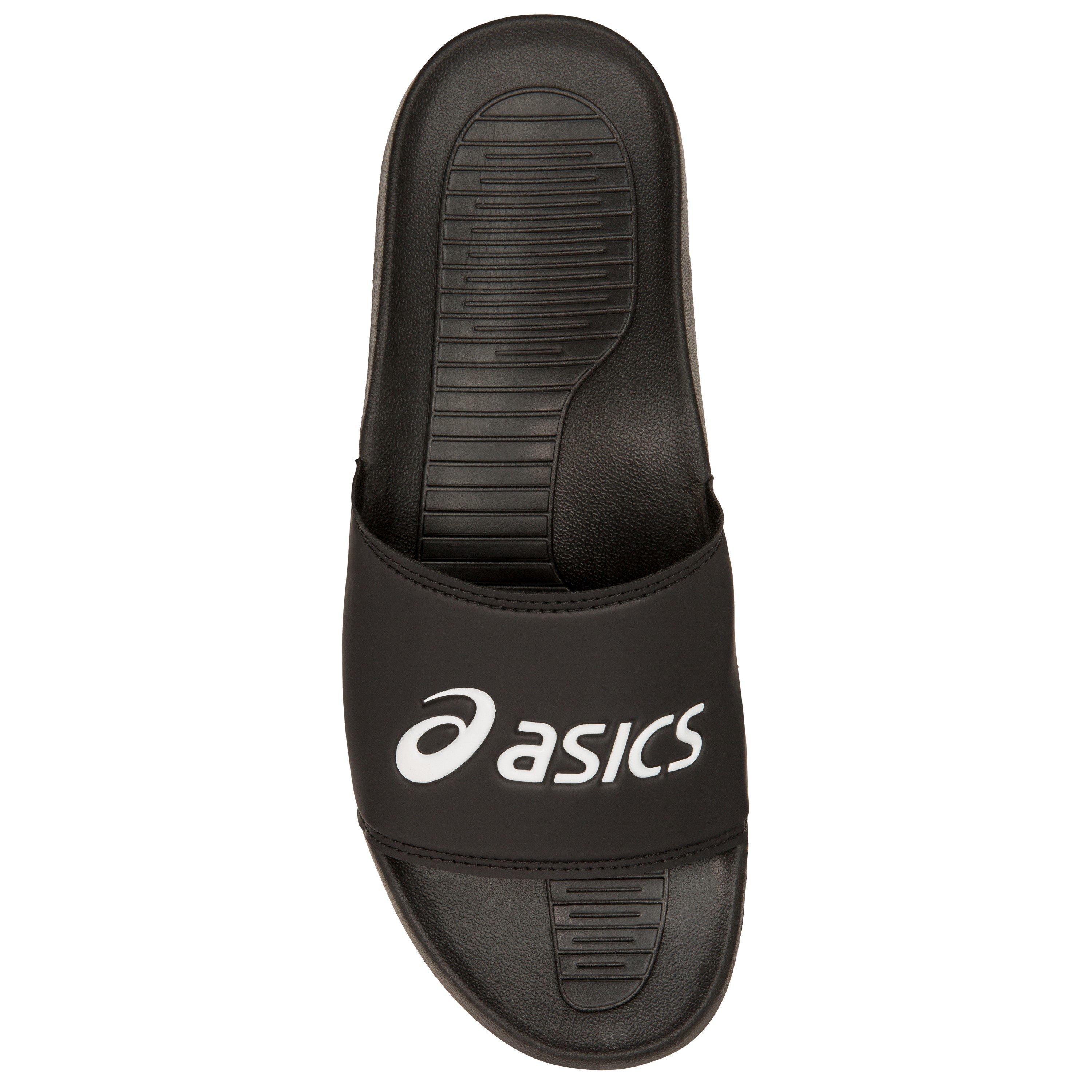BLACK/WHITE - Asics - asics Mens Slide Sandals - 6