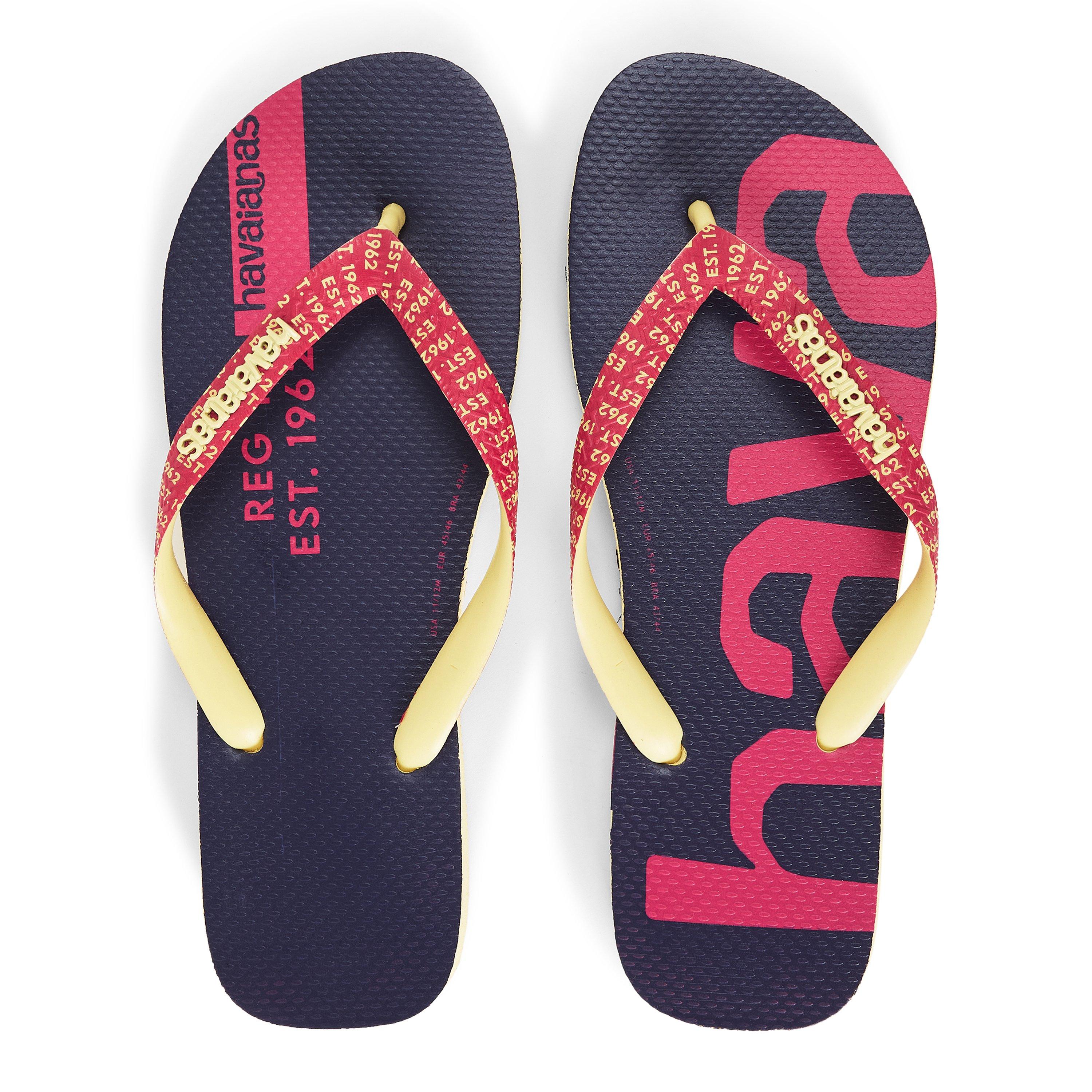 Yellow - Havaianas - Hav. Top Logomania Mid Tech Lemon Y Flip Flops Mens - 4