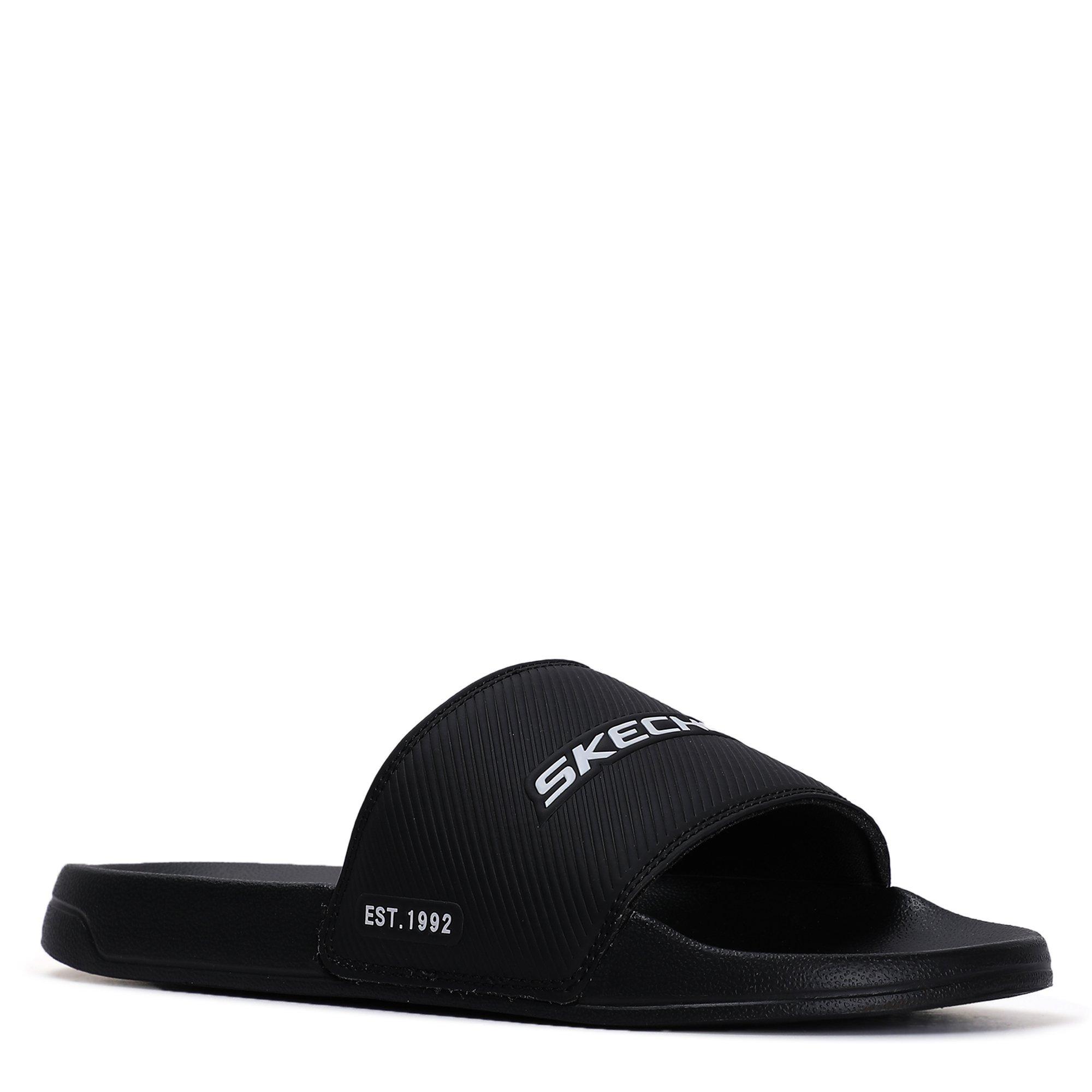 BLACK - Skechers - Side Lines Mens Pool Shoes - 5