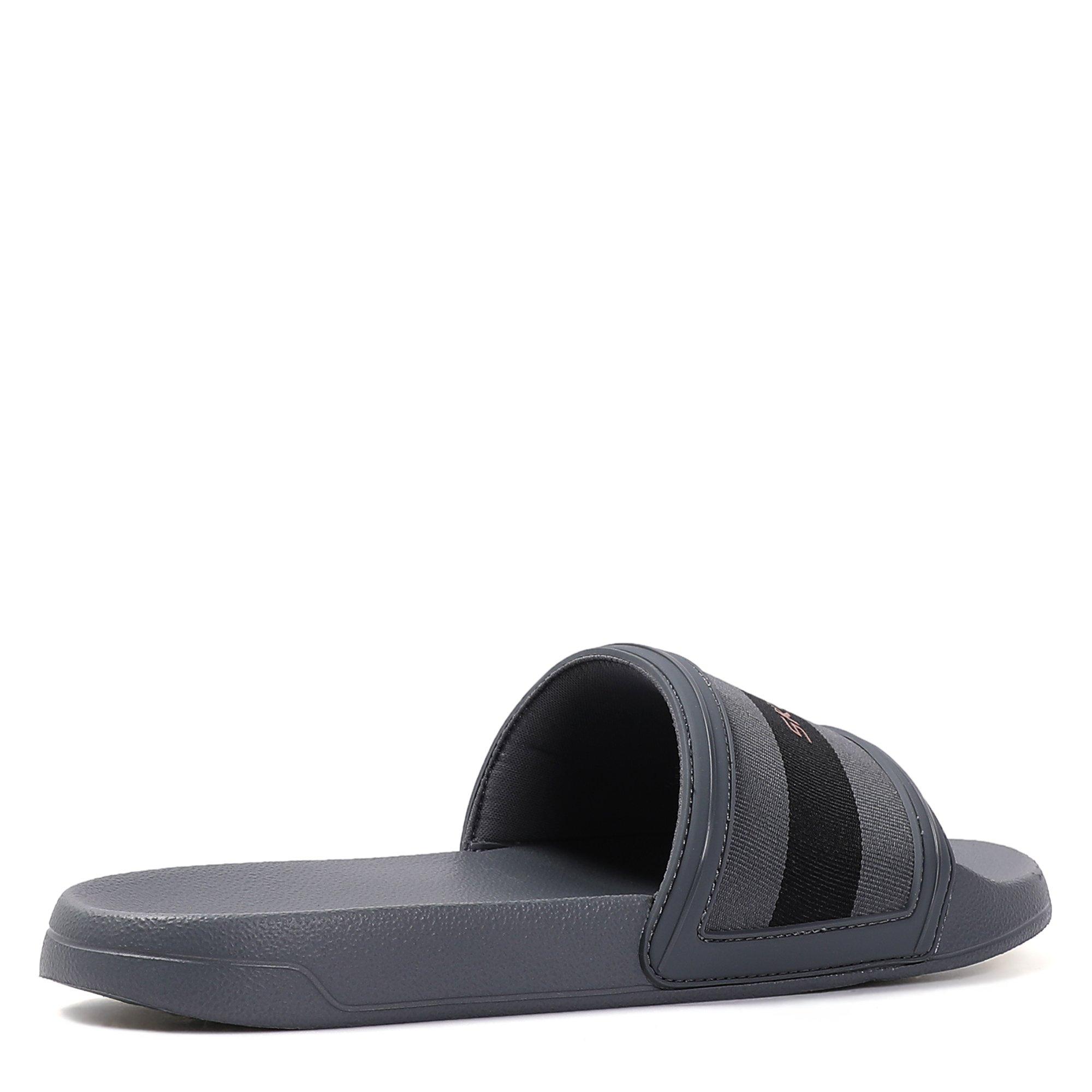 CHARCOAL/BLK - Skechers - Sidelines Pool Sliders - 6