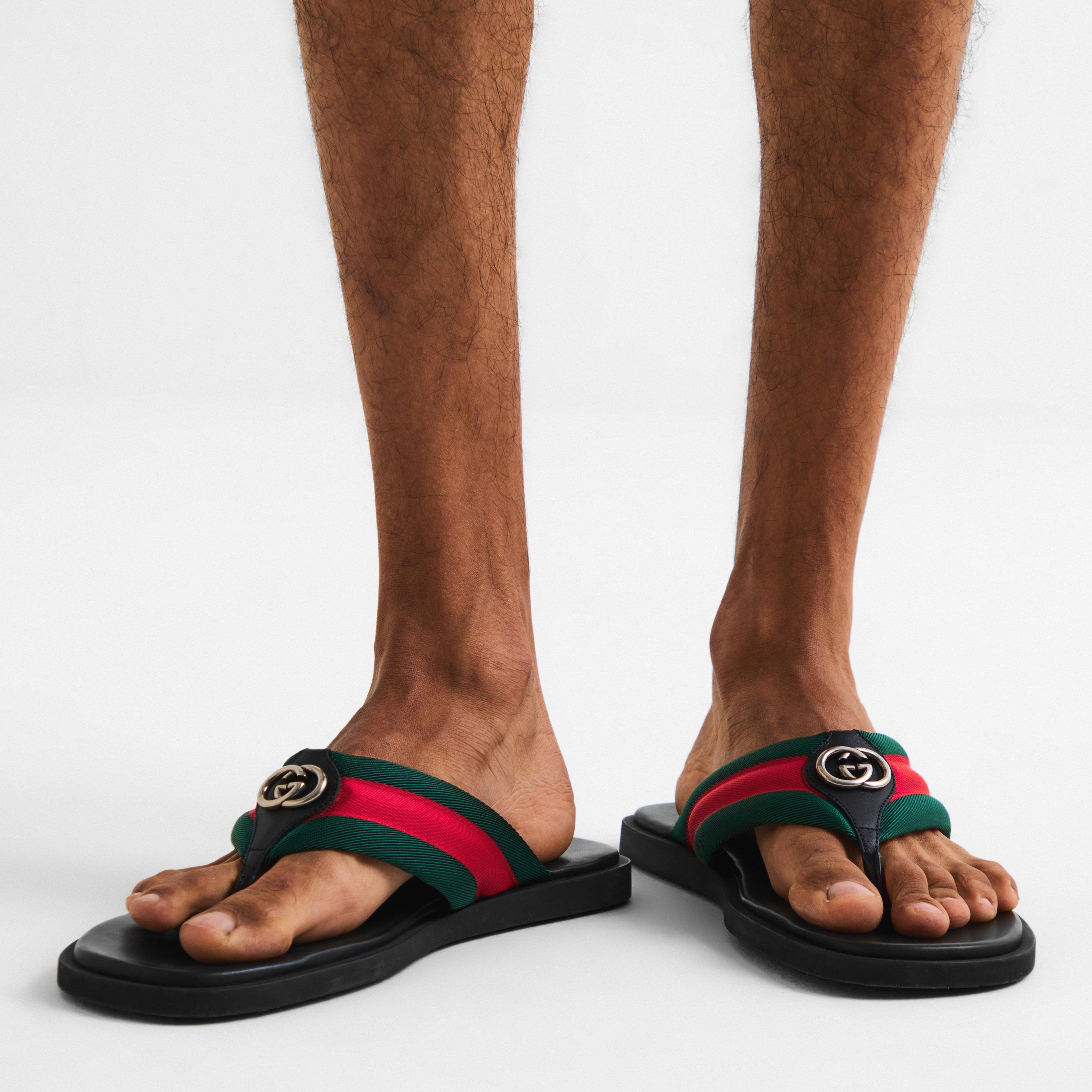 Black GRG - Gucci - Men's Maverick Flip Flops - 3