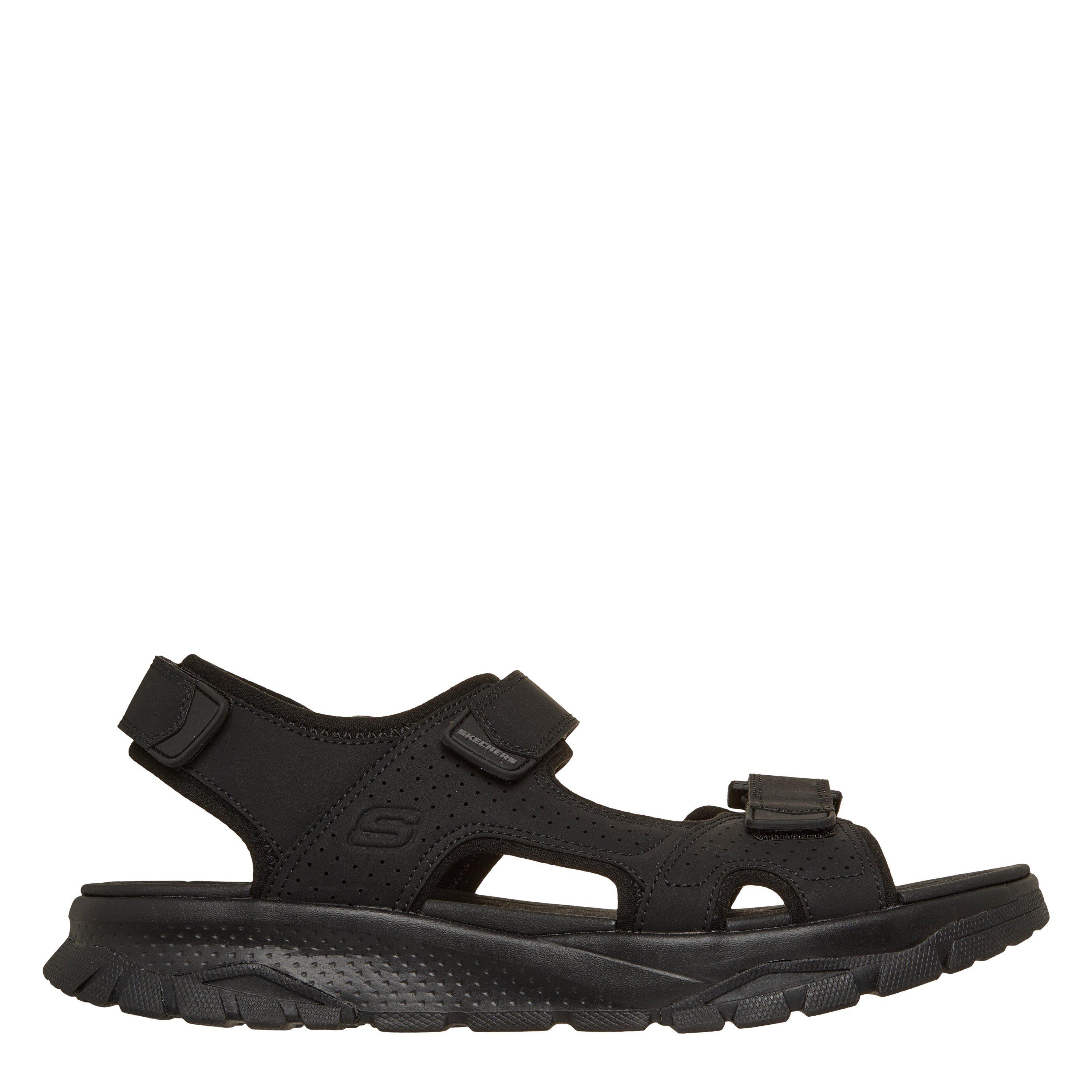 Black - Skechers - Men's Flat Sandals - 3