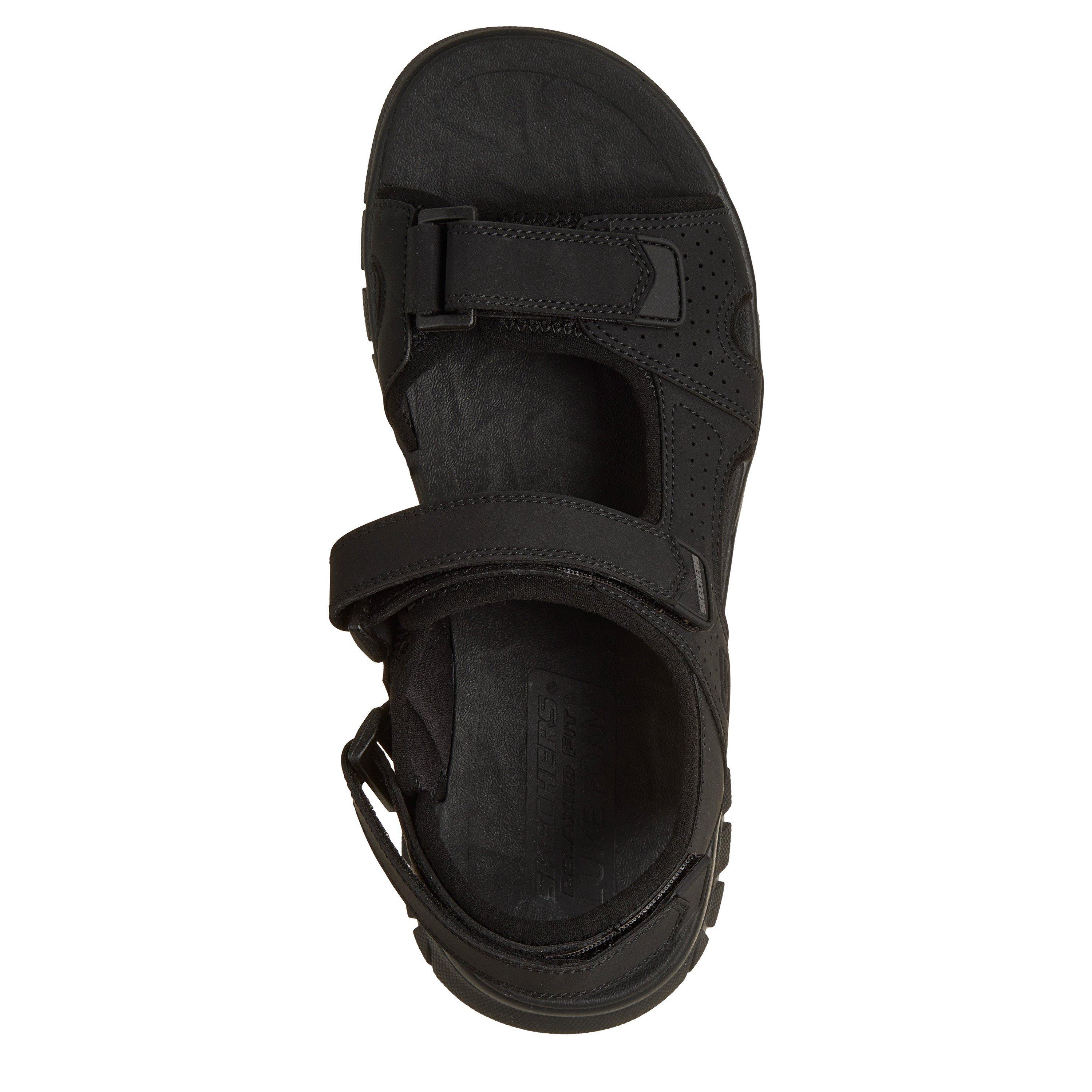 Black - Skechers - Men's Flat Sandals - 5