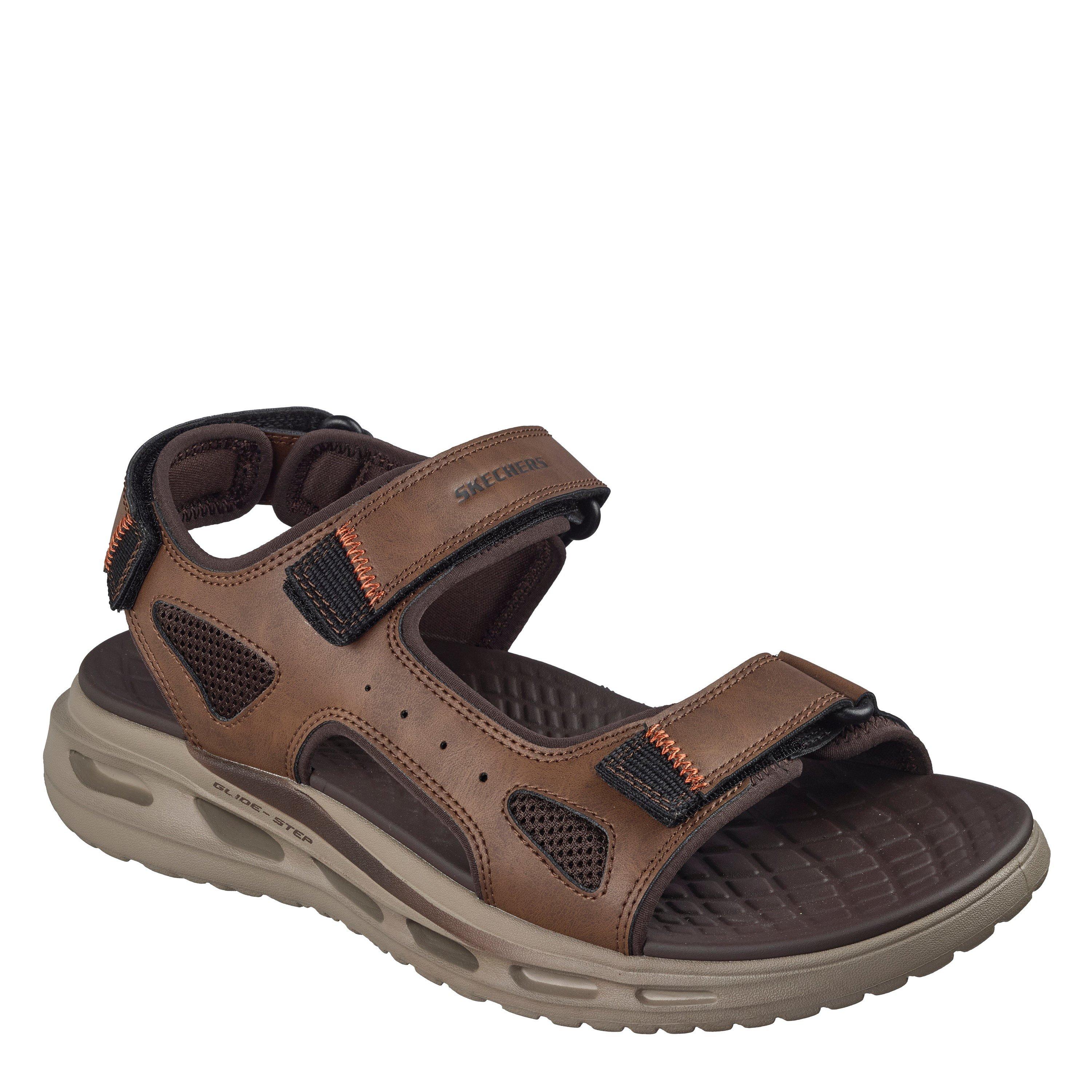 Brown - Skechers - Men's Flat Sandals - 1