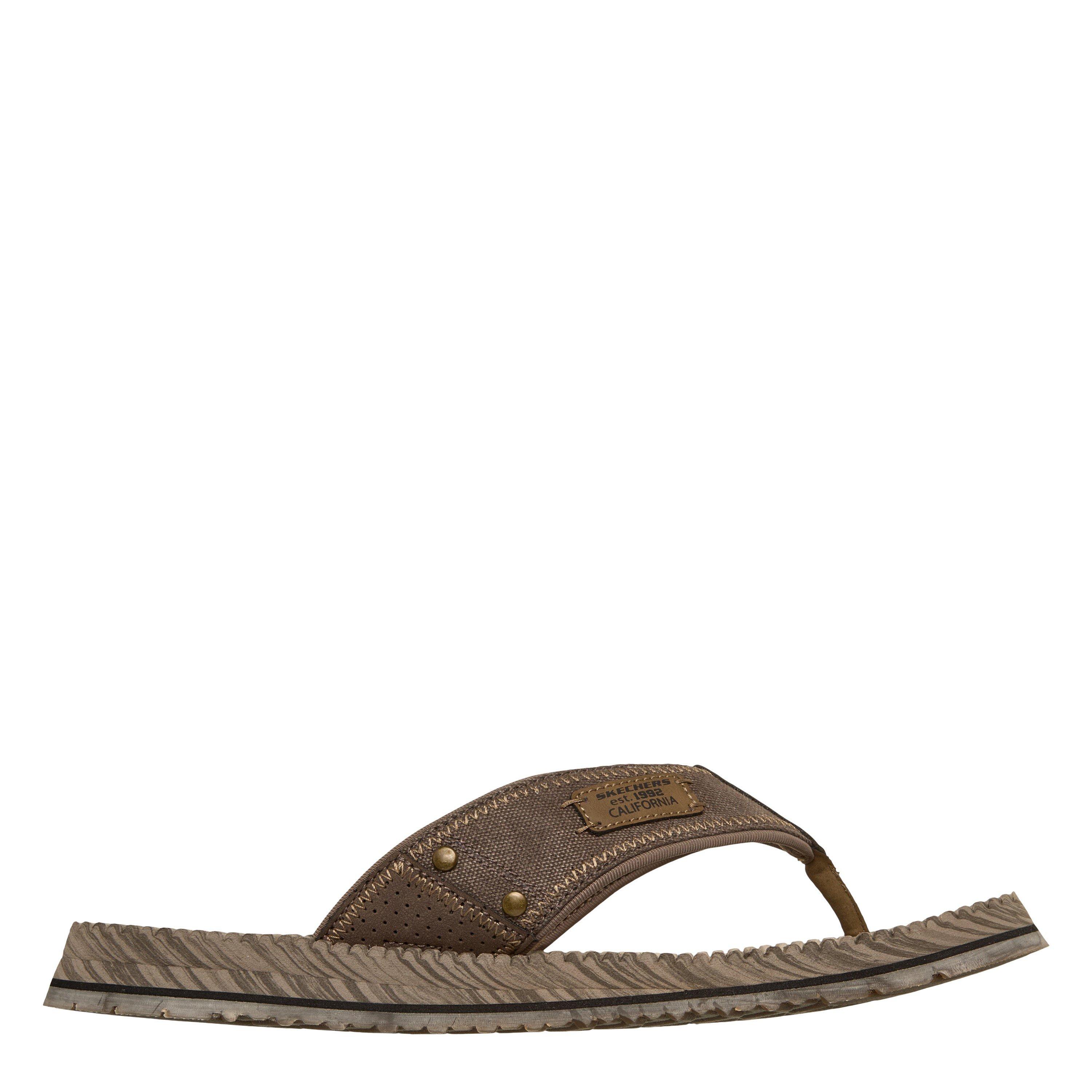 Brown - Skechers - Men's Flat Sandals - 3